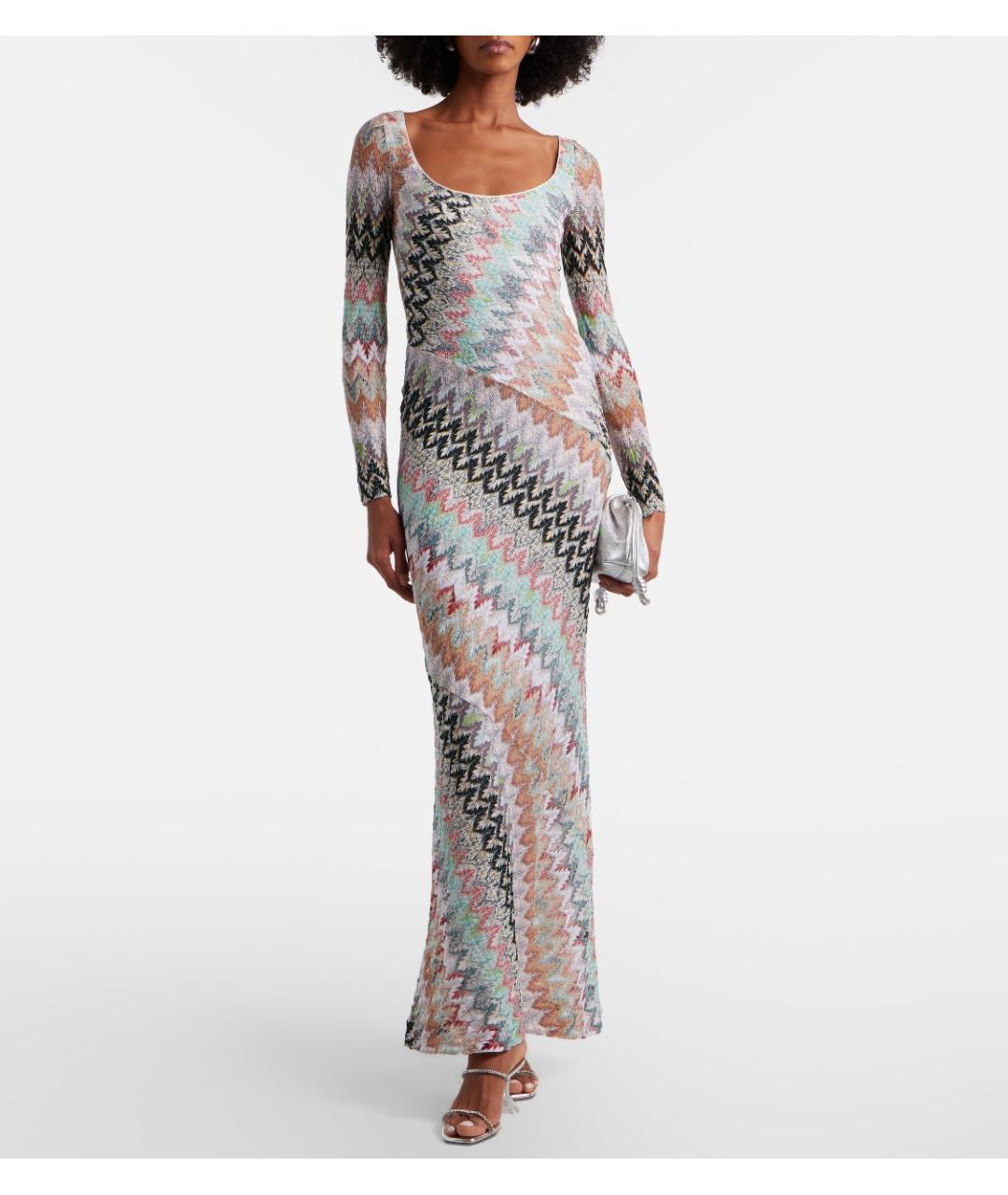 MISSONI Мульти вискозное коктейльное платье, фото 2