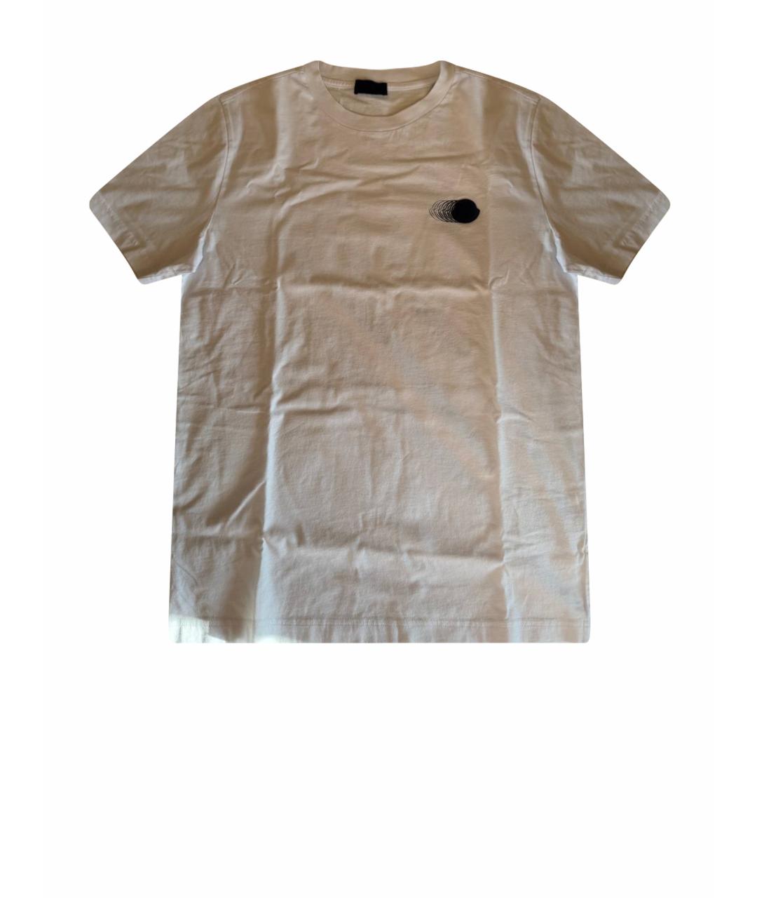 MONCLER Белая хлопковая футболка, фото 1