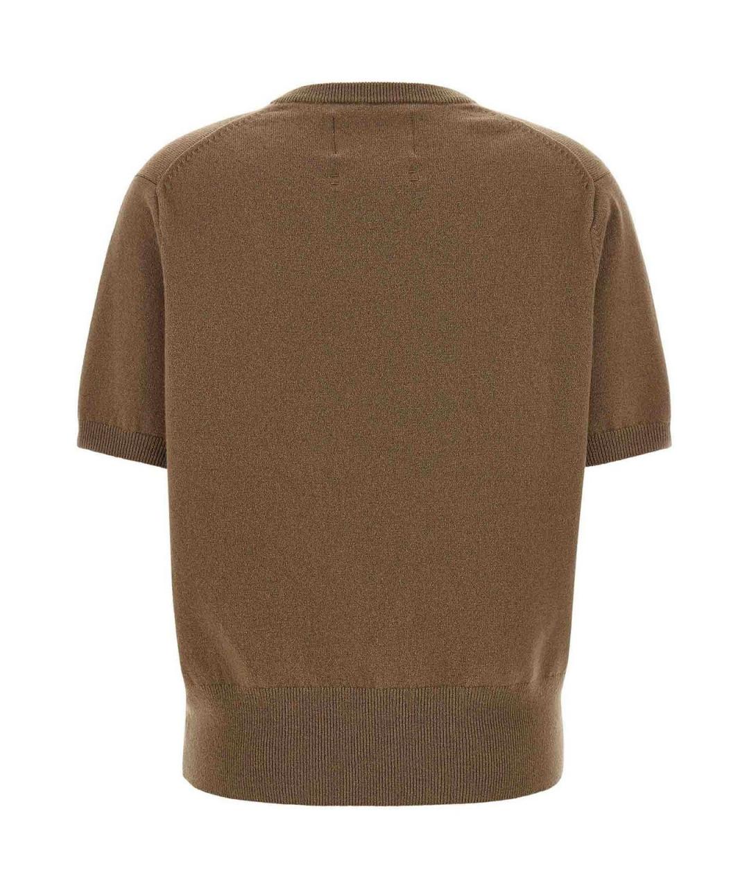 EXTREME CASHMERE Коричневый кашемировый джемпер / свитер, фото 2