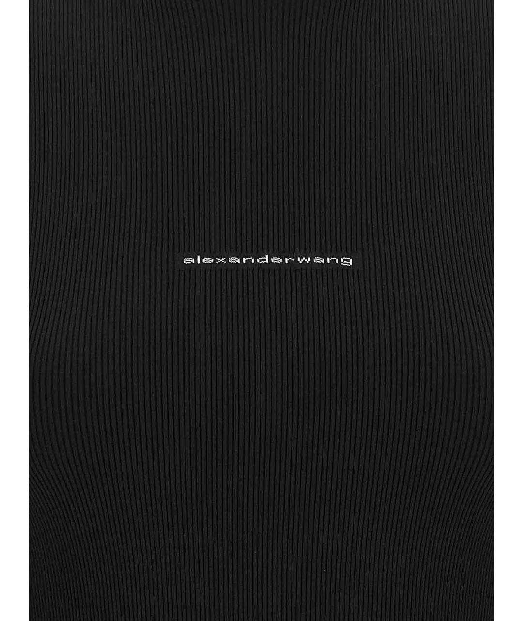 ALEXANDER WANG Черная полиамидовая водолазка, фото 4