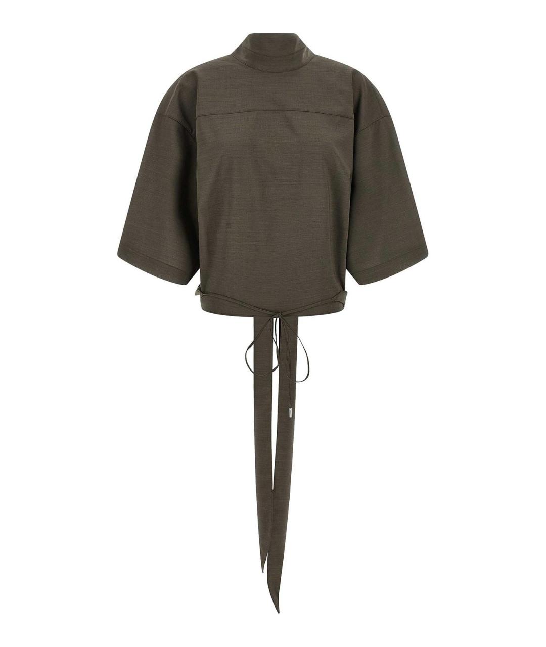 JACQUEMUS Серая шерстяная блузы, фото 1