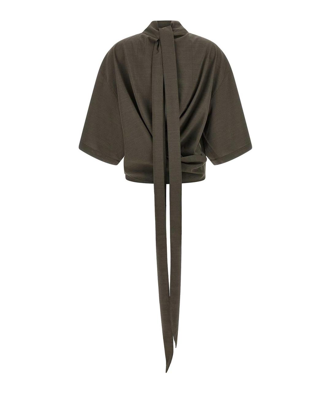 JACQUEMUS Серая шерстяная блузы, фото 2