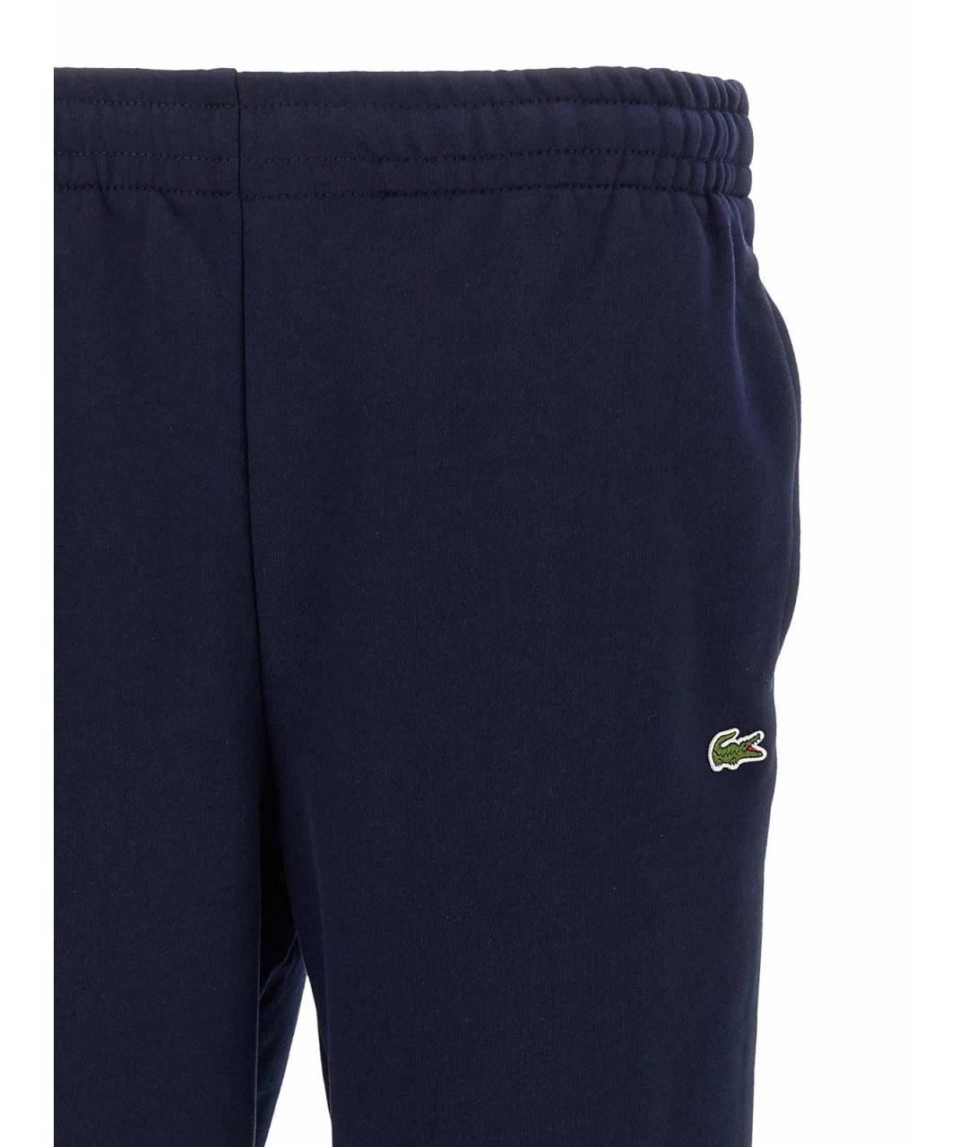 LACOSTE Синие хлопковые повседневные брюки, фото 3