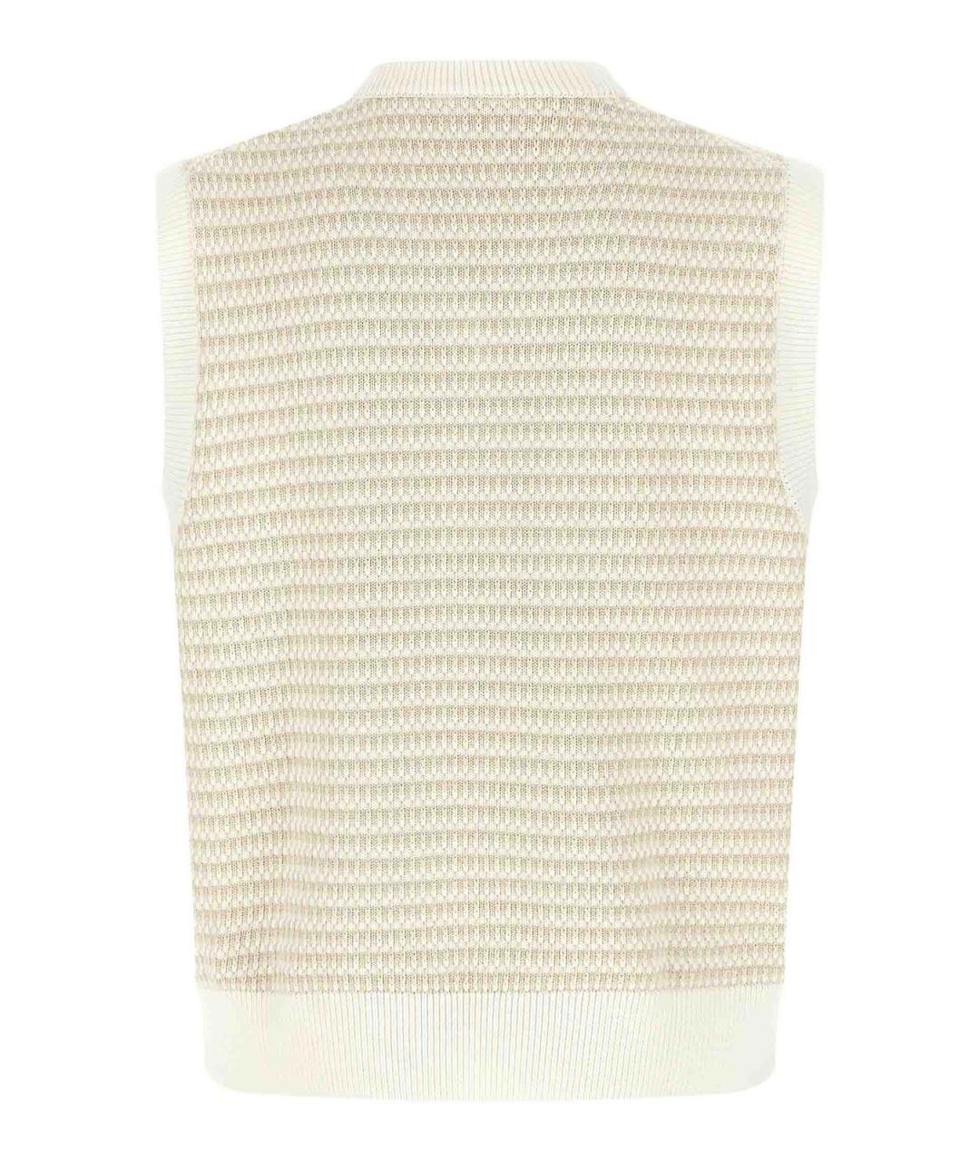 LACOSTE Бежевая хлопковая жилетка, фото 2