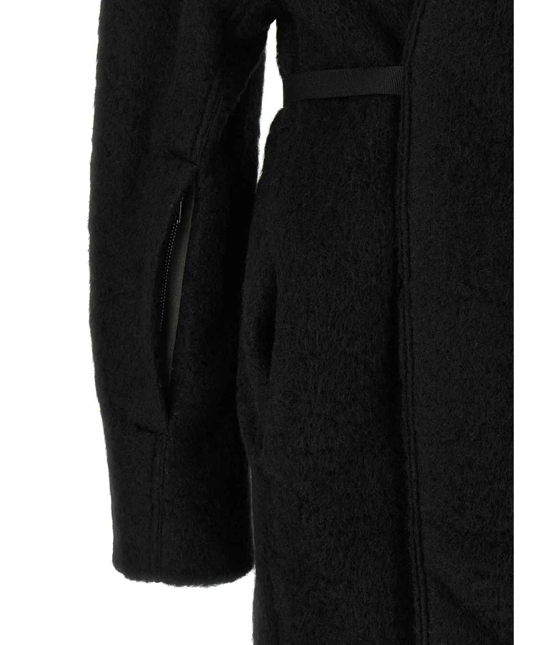 RICK OWENS Черное шерстяное пальто, фото 4