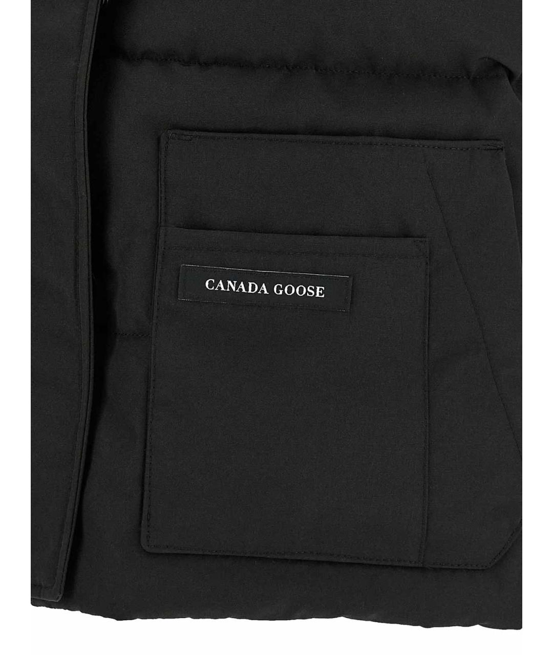CANADA GOOSE Черная синтетическая жилетка, фото 4