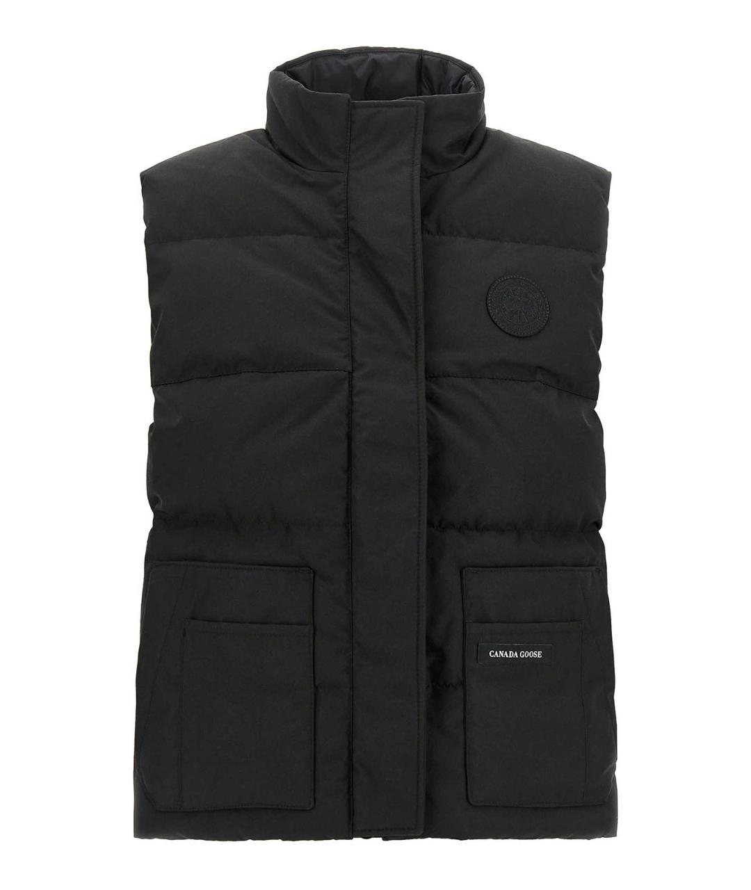 CANADA GOOSE Черная синтетическая жилетка, фото 1