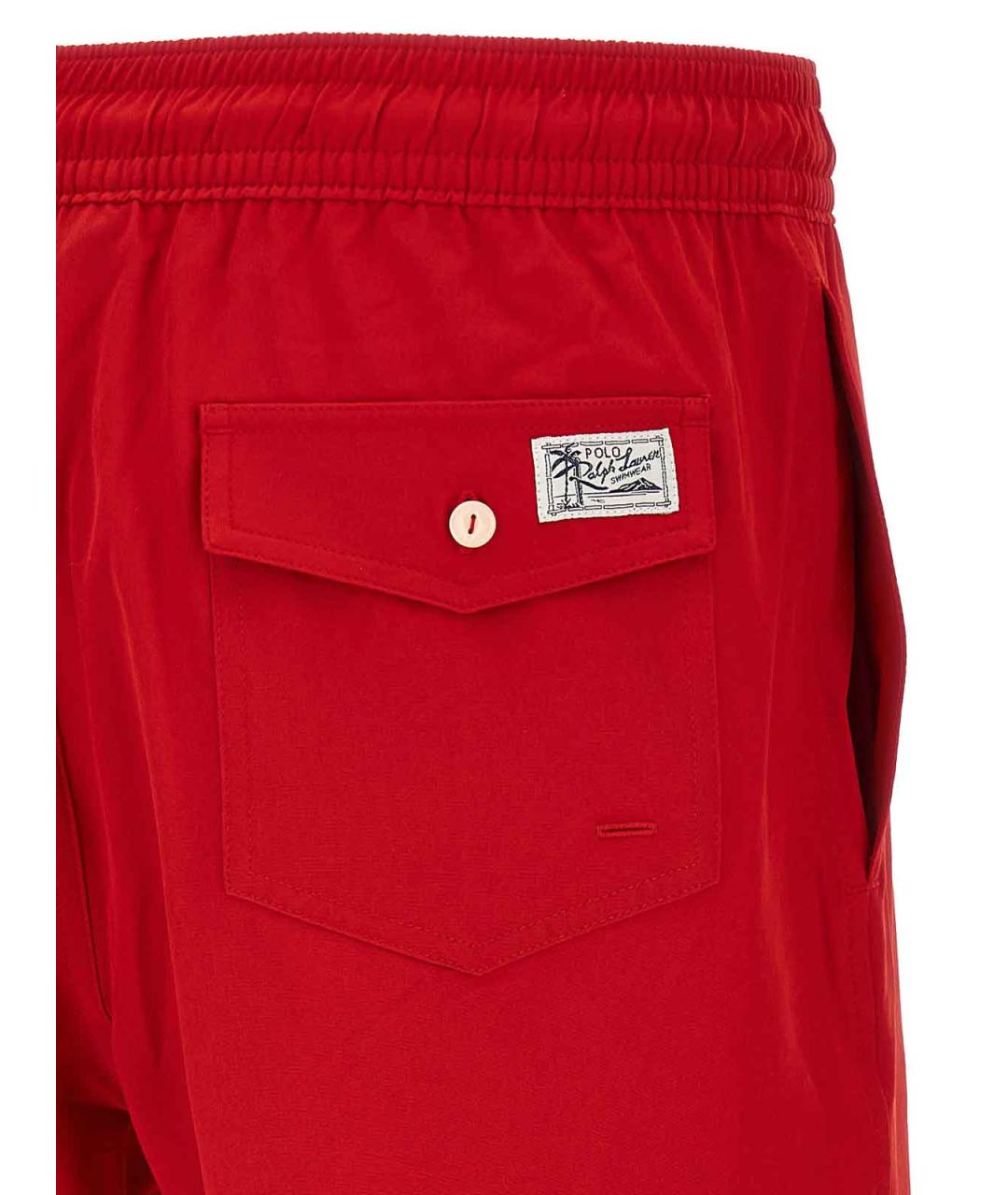 POLO RALPH LAUREN Красные синтетические плавки, фото 4