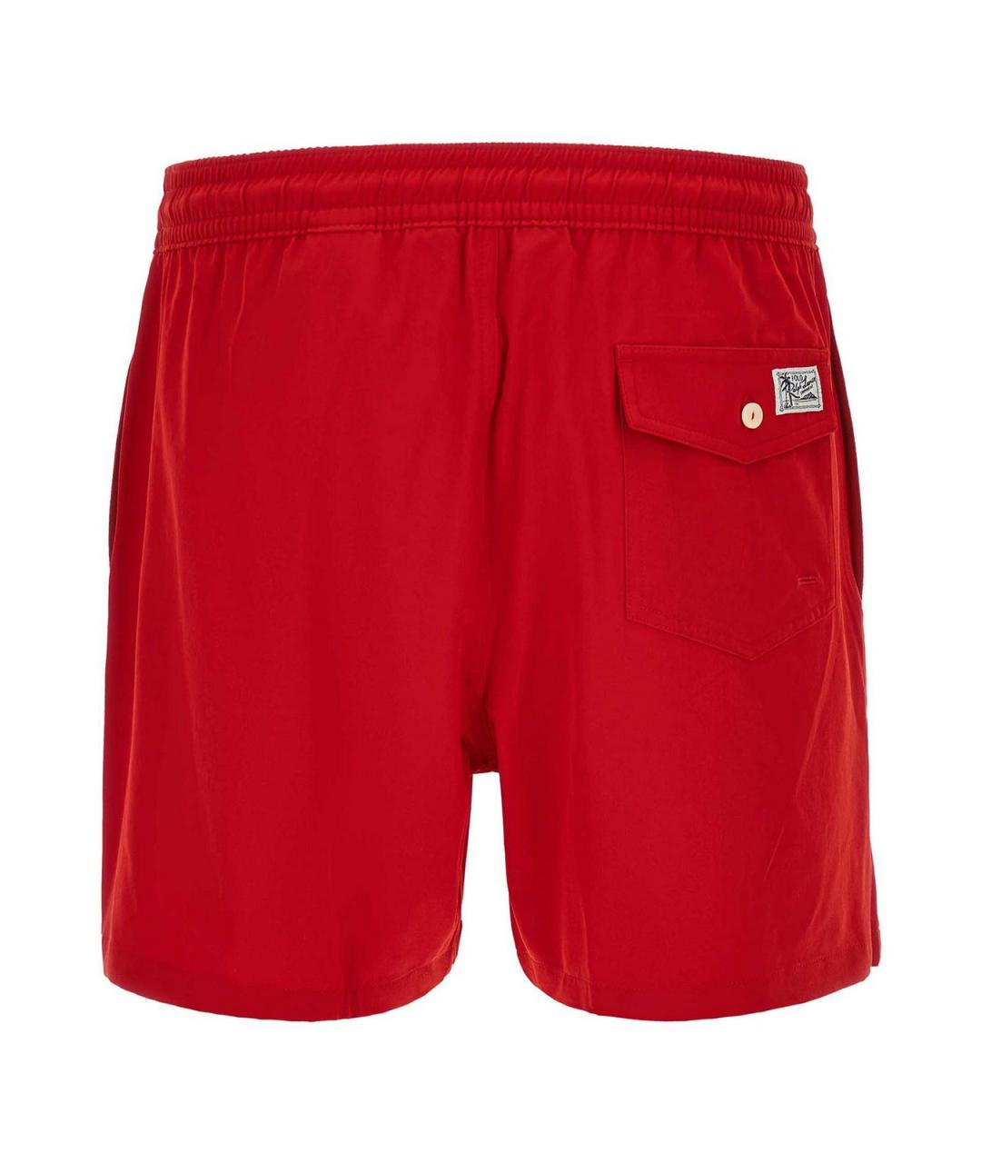 POLO RALPH LAUREN Красные синтетические плавки, фото 2