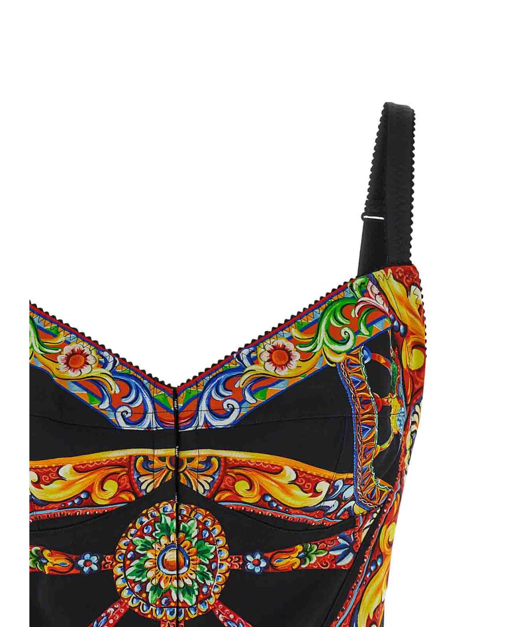 DOLCE&GABBANA Мульти шелковый корсет, фото 3