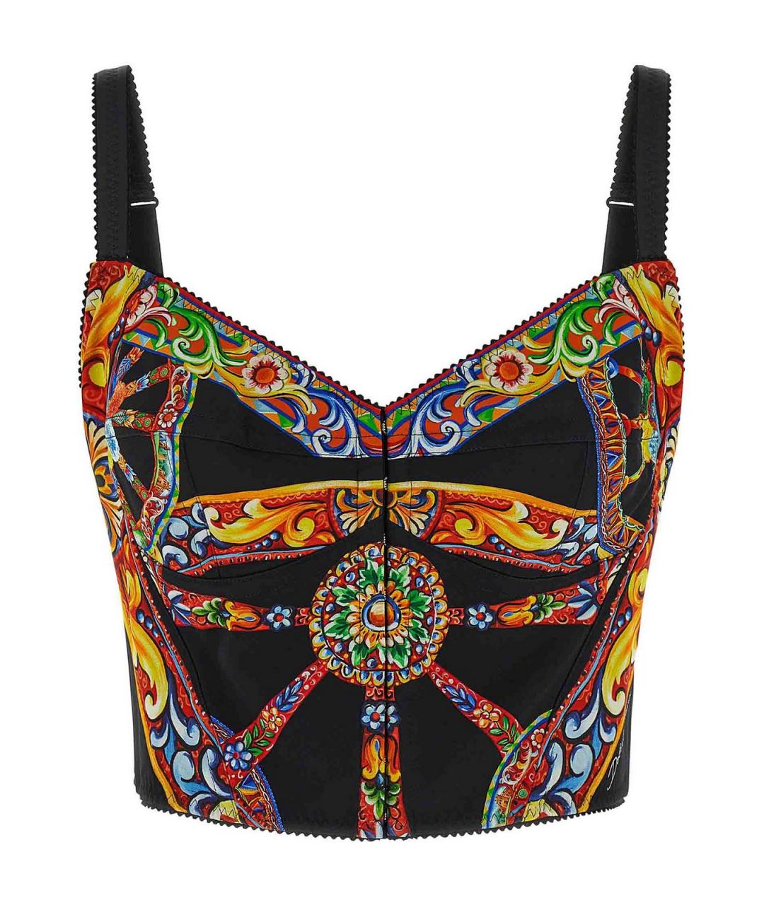 DOLCE&GABBANA Мульти шелковый корсет, фото 1