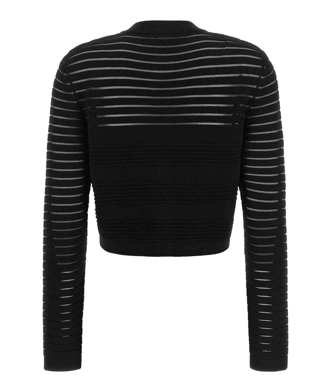 BALMAIN Черный вискозный кардиган, фото 2