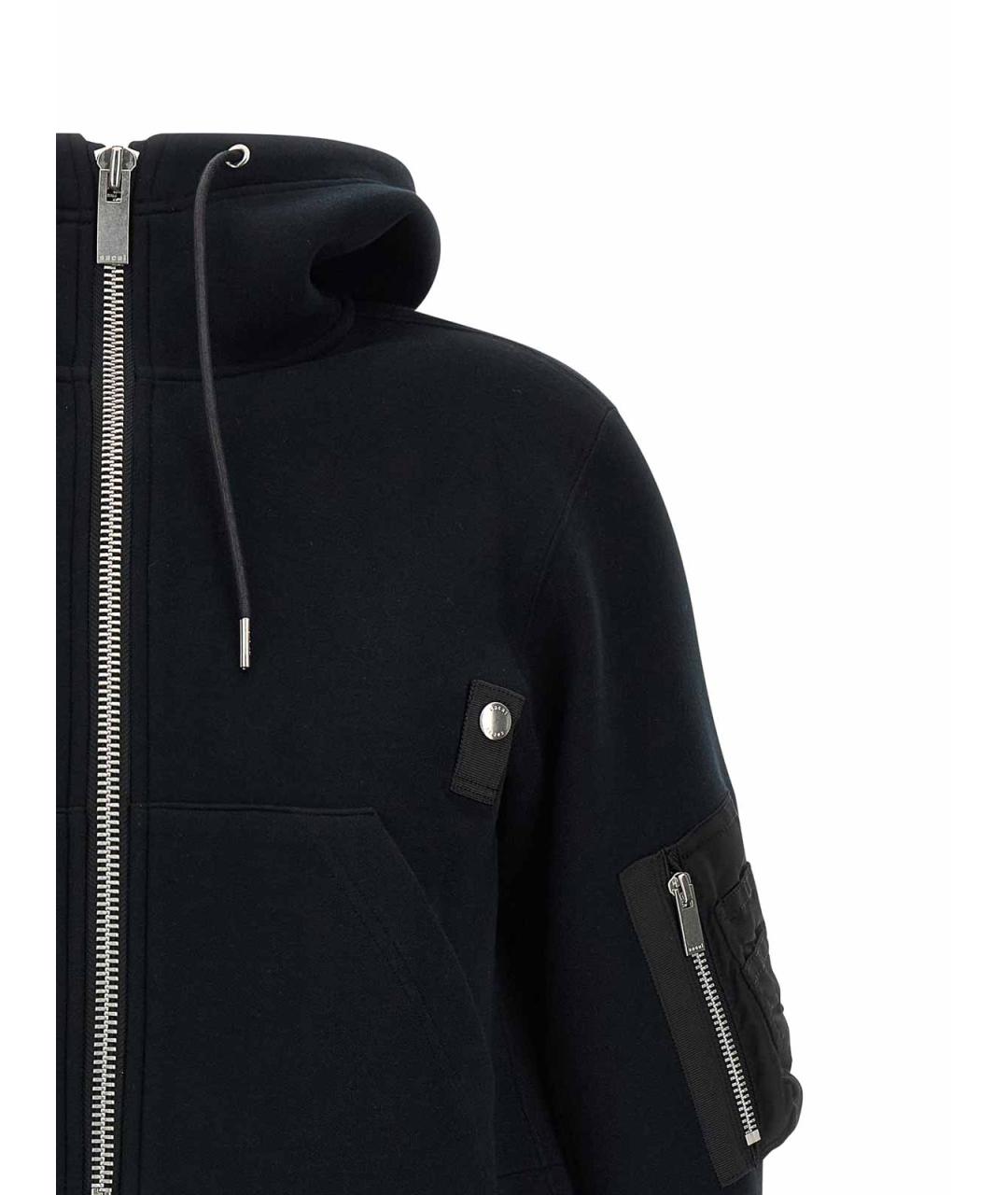SACAI Черная хлопковая куртка, фото 4