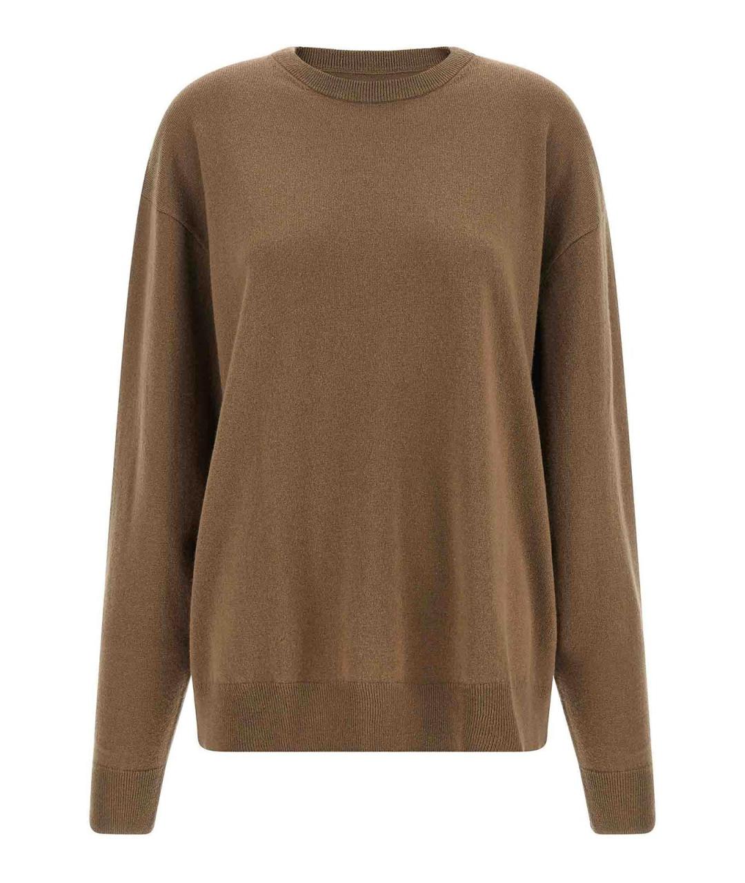 EXTREME CASHMERE Коричневый кашемировый джемпер / свитер, фото 1