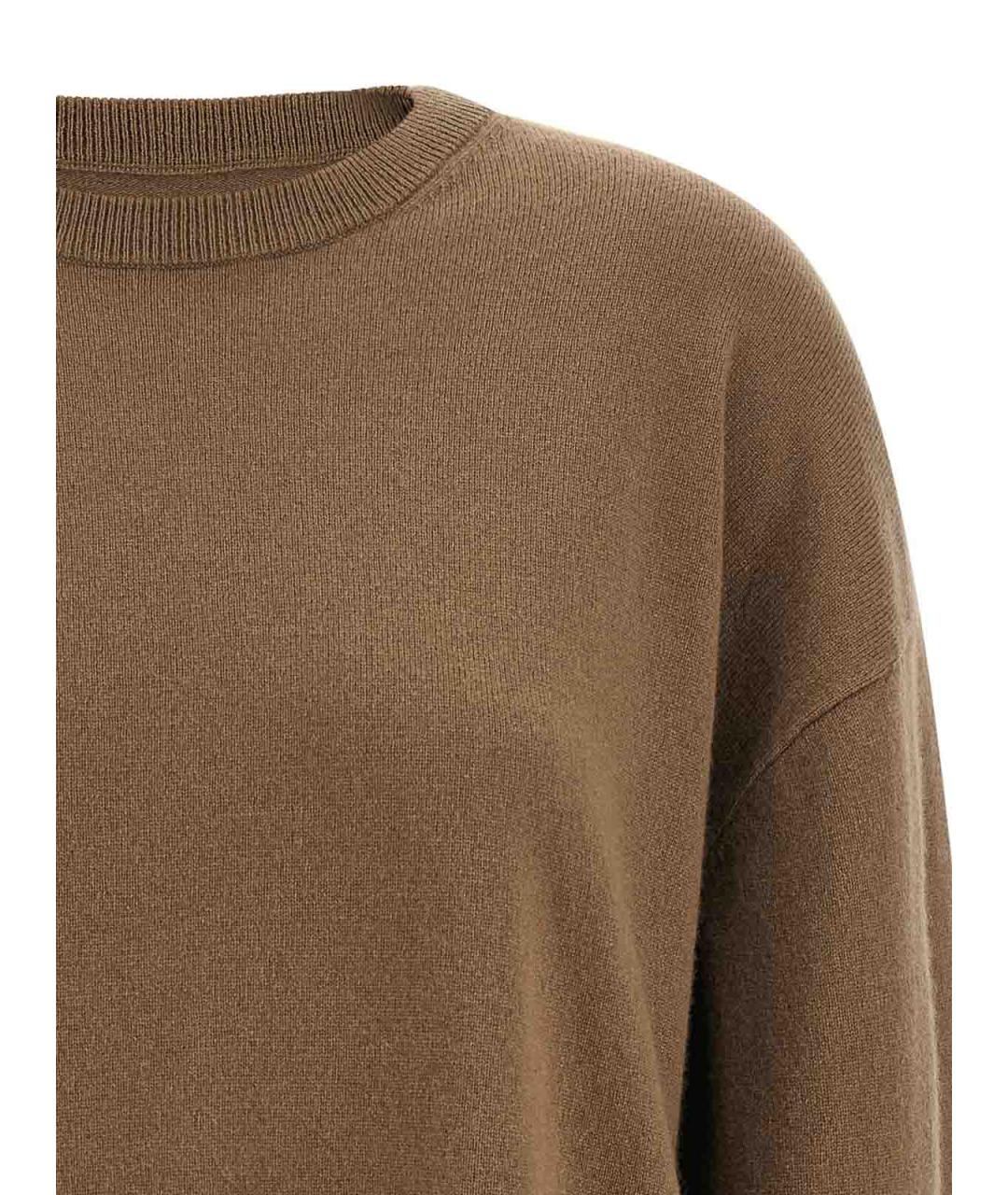 EXTREME CASHMERE Коричневый кашемировый джемпер / свитер, фото 3