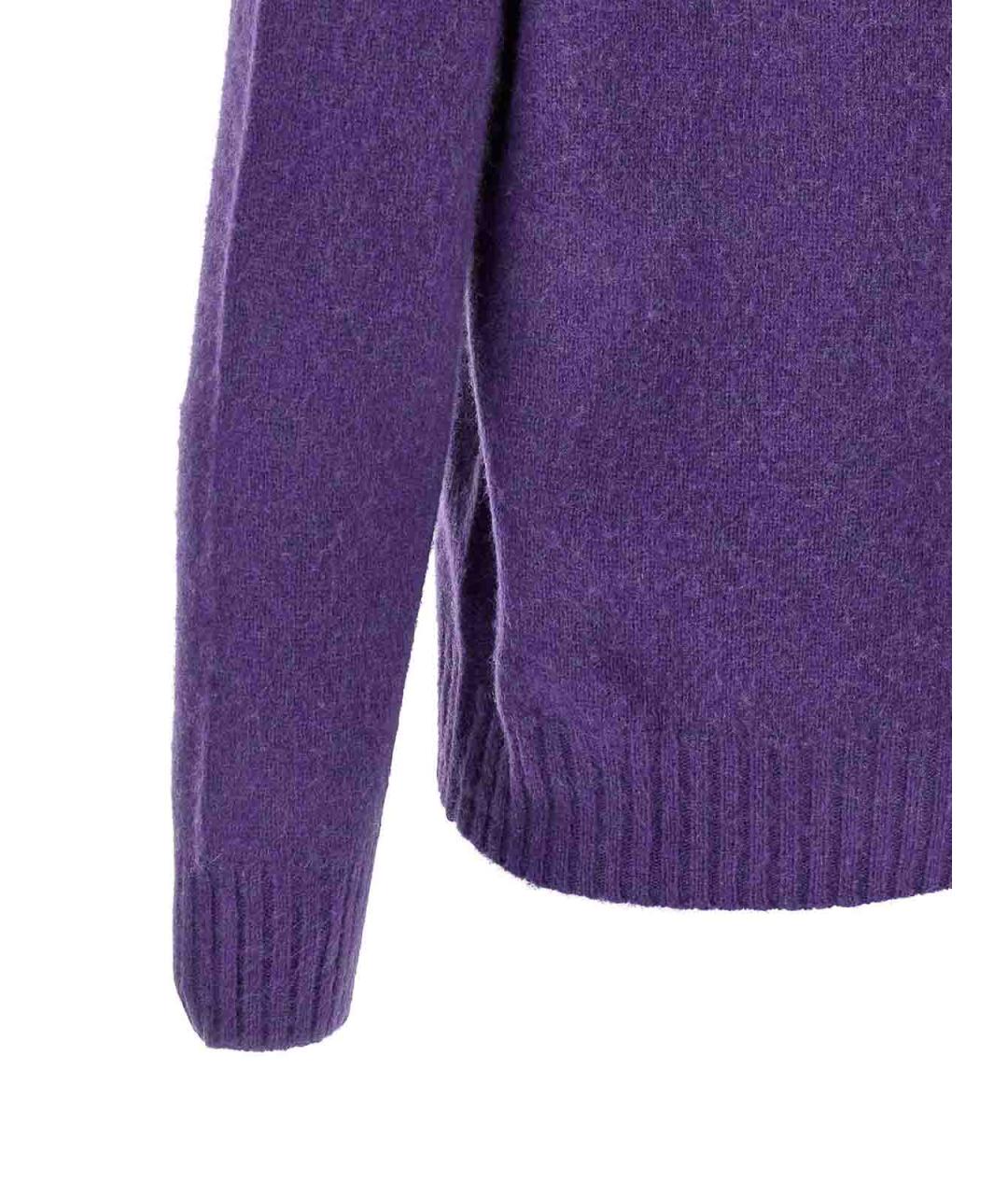 POLO RALPH LAUREN Фиолетовый кашемировый джемпер / свитер, фото 4