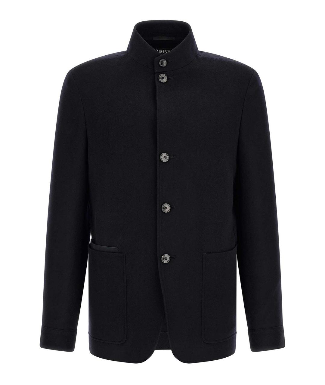 ZEGNA Темно-синяя кашемировая куртка, фото 1