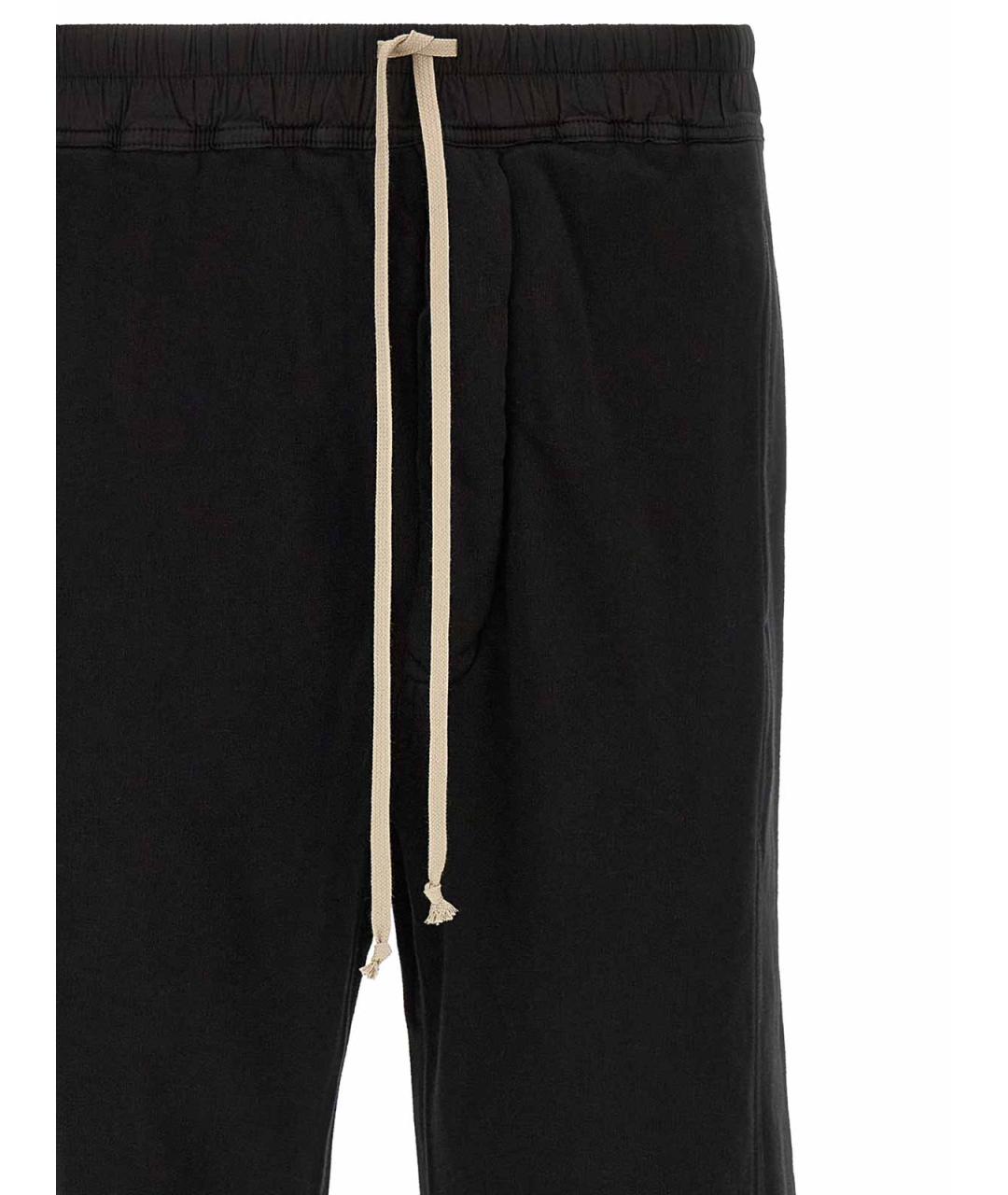RICK OWENS DRKSHDW Черные хлопковые повседневные брюки, фото 4