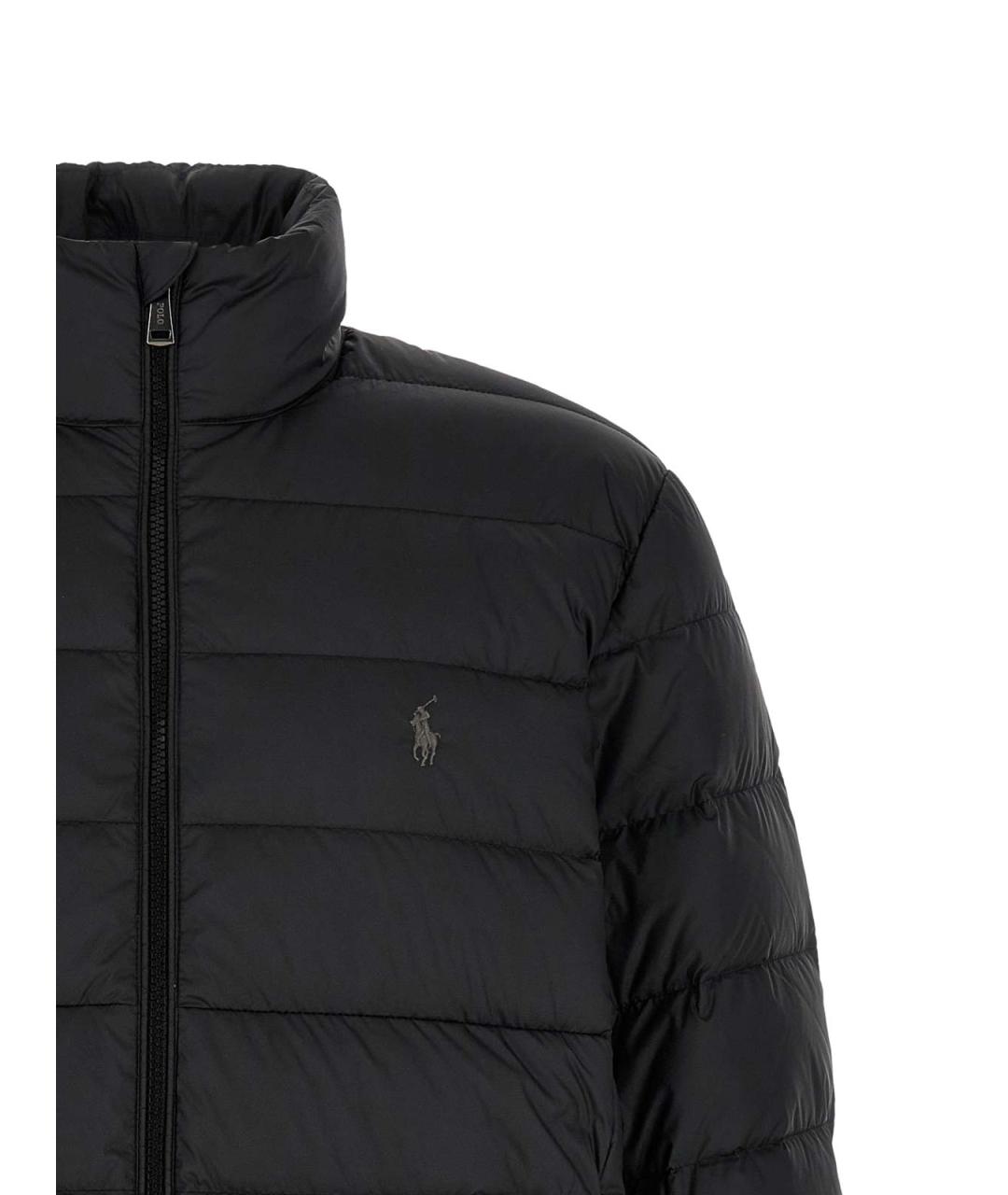 POLO RALPH LAUREN Черный нейлоновый пуховик, фото 3