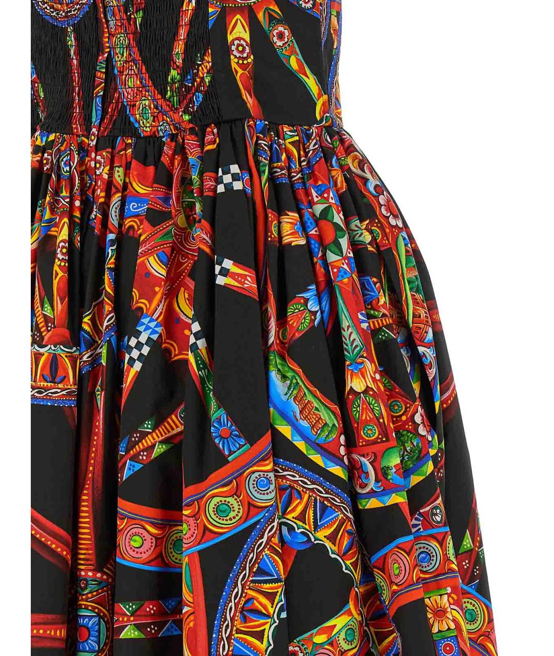 DOLCE&GABBANA Мульти хлопковый сарафан, фото 4