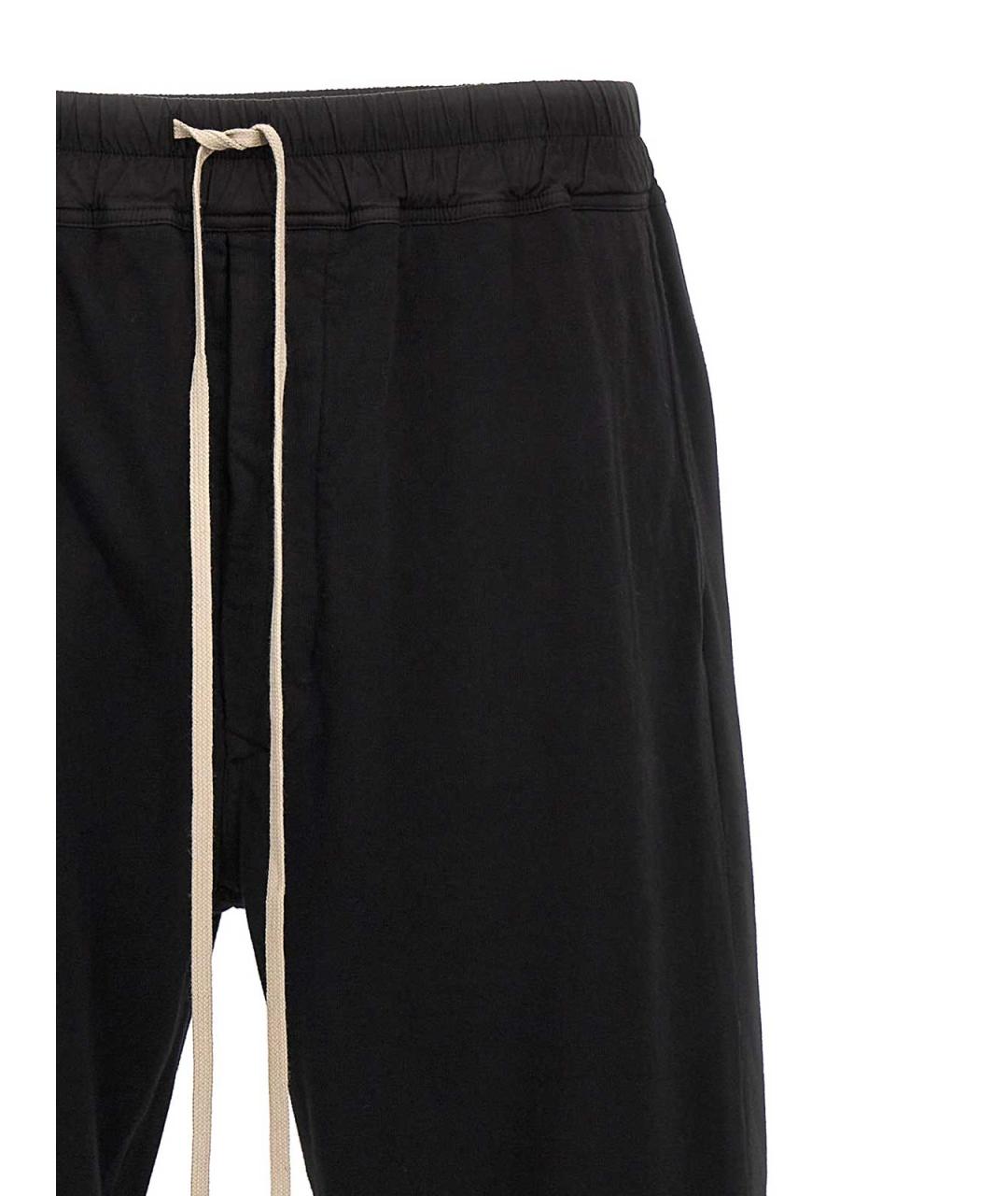 RICK OWENS DRKSHDW Черные хлопковые повседневные брюки, фото 3