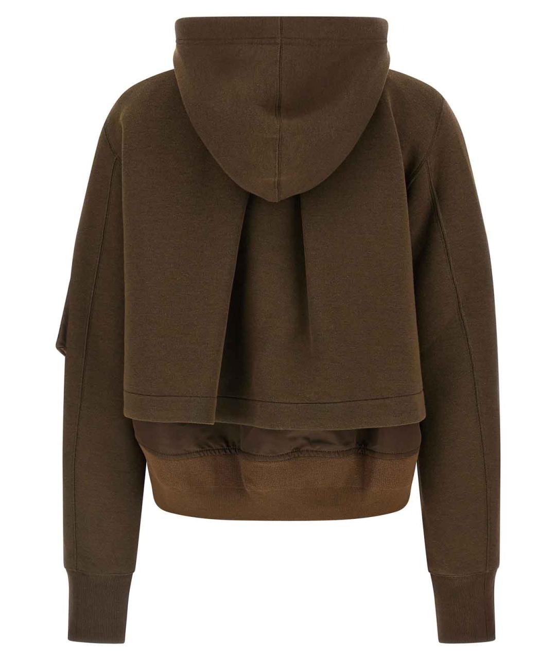 SACAI Коричневая хлопковая куртка, фото 3