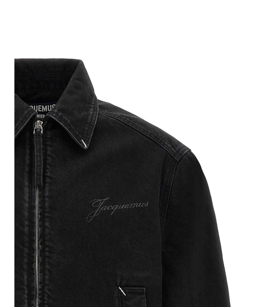 JACQUEMUS Черная хлопковая куртка, фото 3
