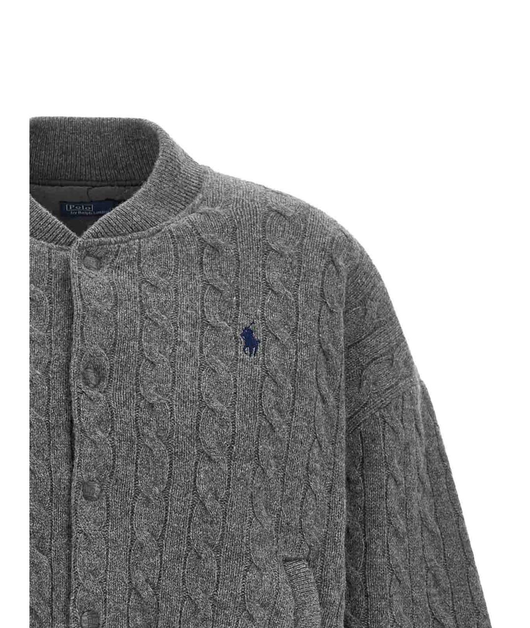 POLO RALPH LAUREN Серая шерстяная куртка, фото 3