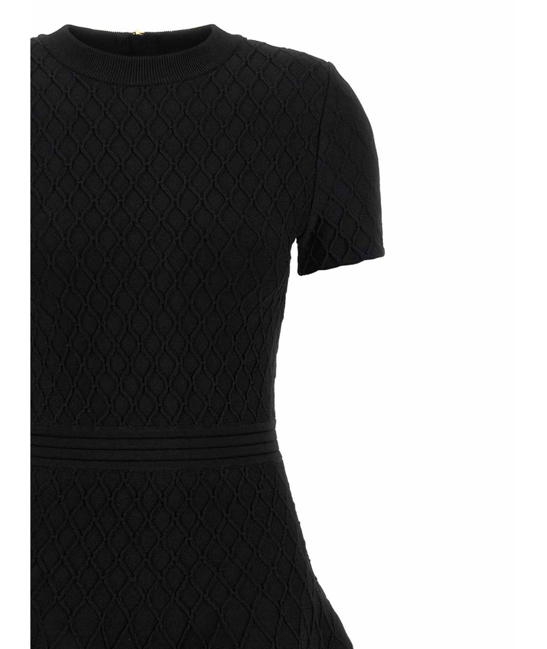 BALMAIN Черное вискозное повседневное платье, фото 3