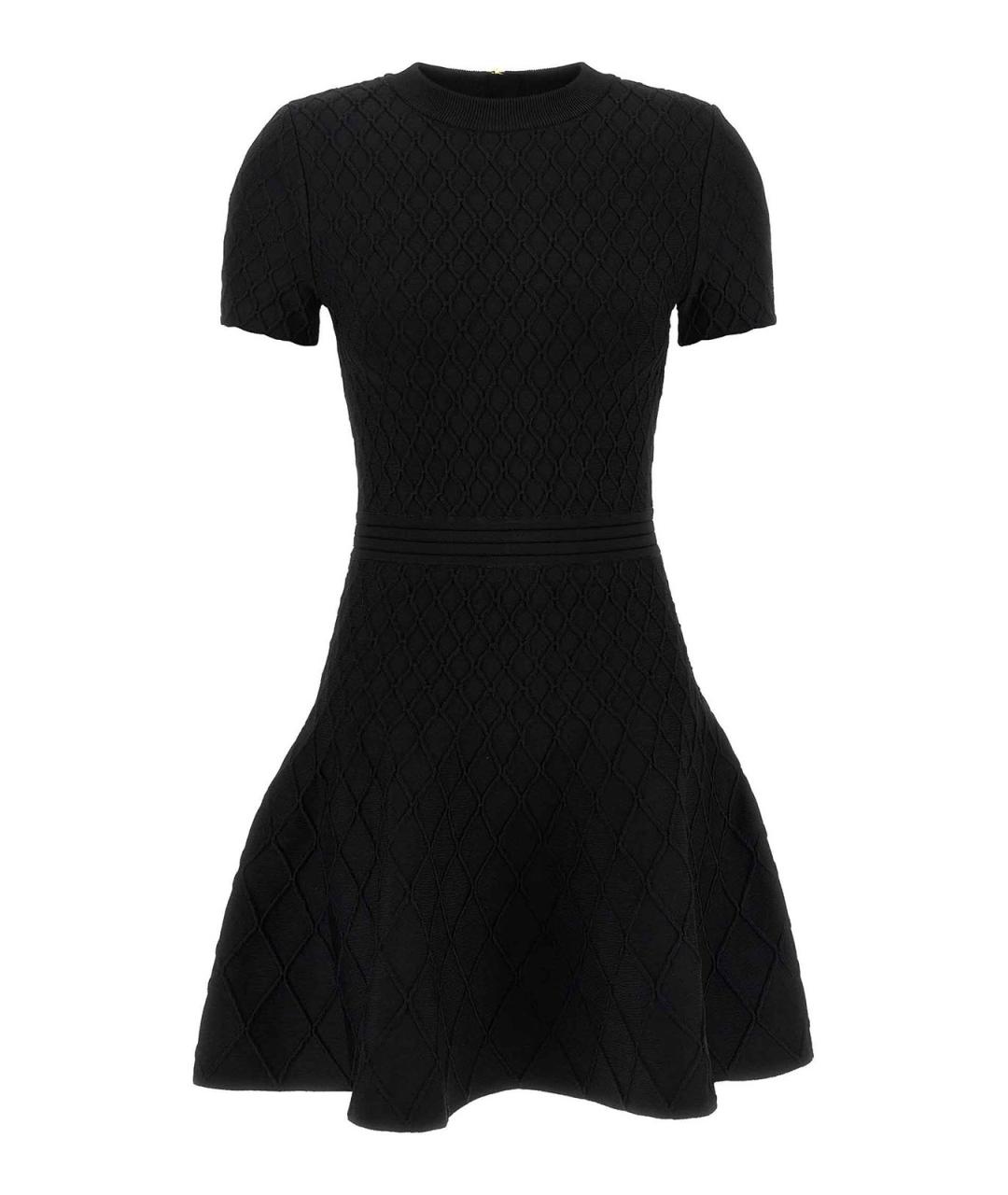 BALMAIN Черное вискозное повседневное платье, фото 1