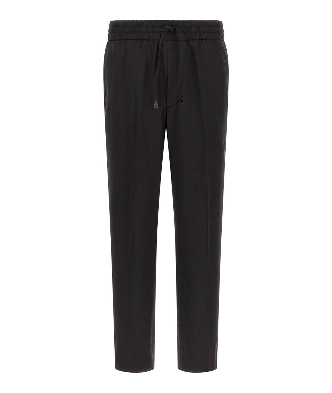 BRIONI Коричневые шерстяные повседневные брюки, фото 1