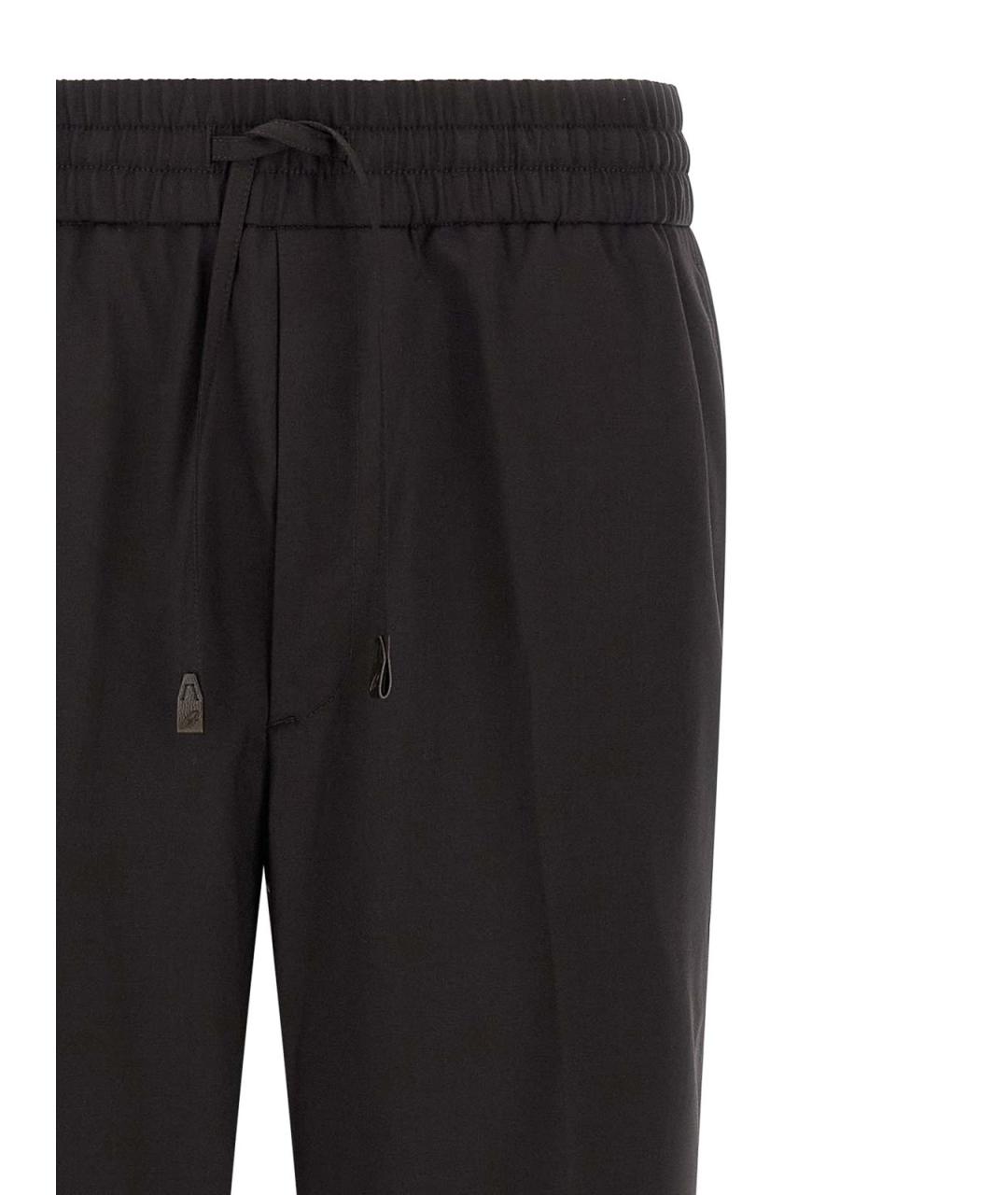 BRIONI Коричневые шерстяные повседневные брюки, фото 3