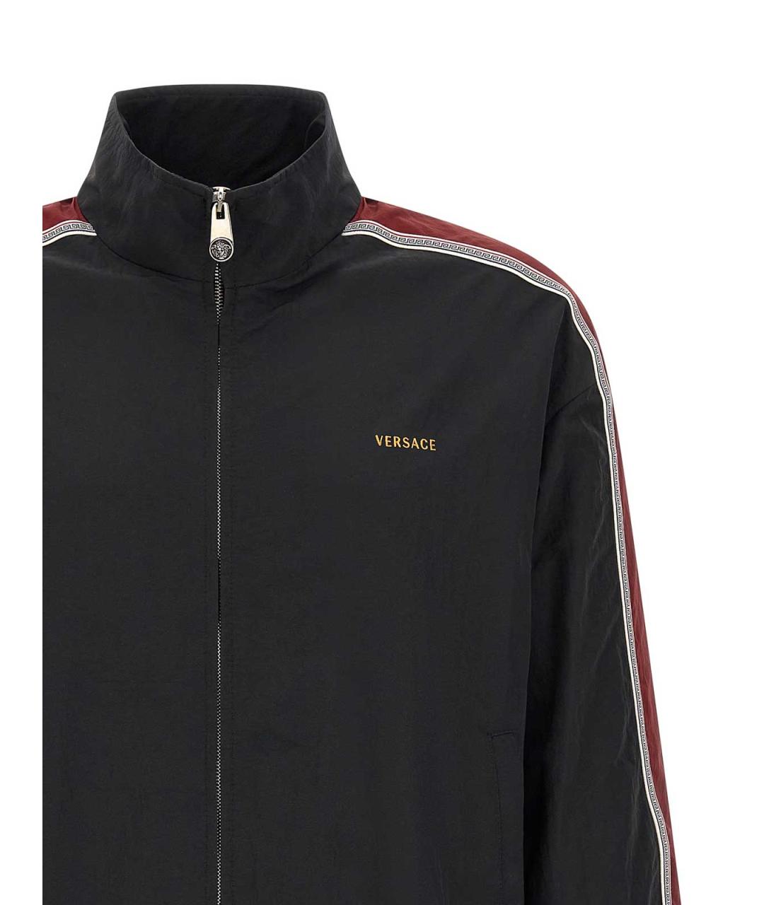 VERSACE Черная нейлоновая куртка, фото 3