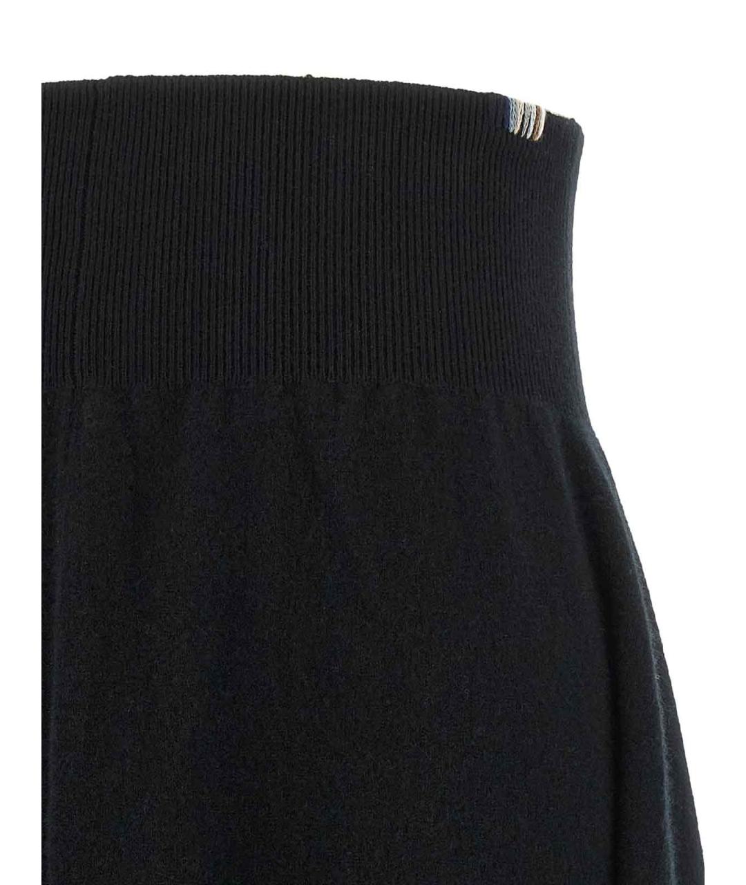 EXTREME CASHMERE Черная кашемировая юбка миди, фото 4