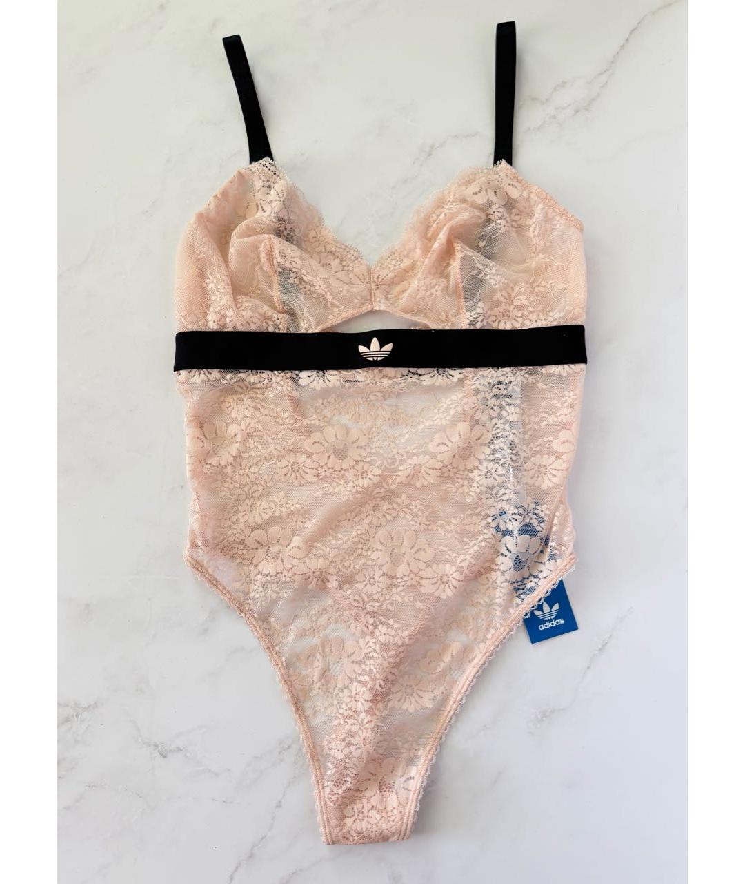 ADIDAS Розовое кружевное боди, фото 8
