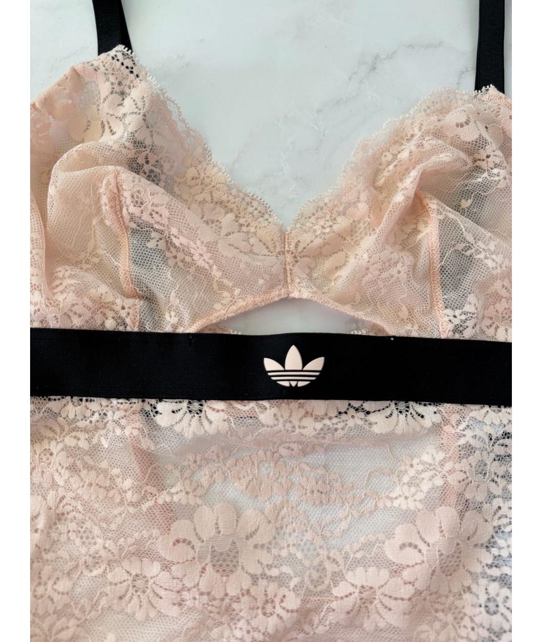 ADIDAS Розовое кружевное боди, фото 3