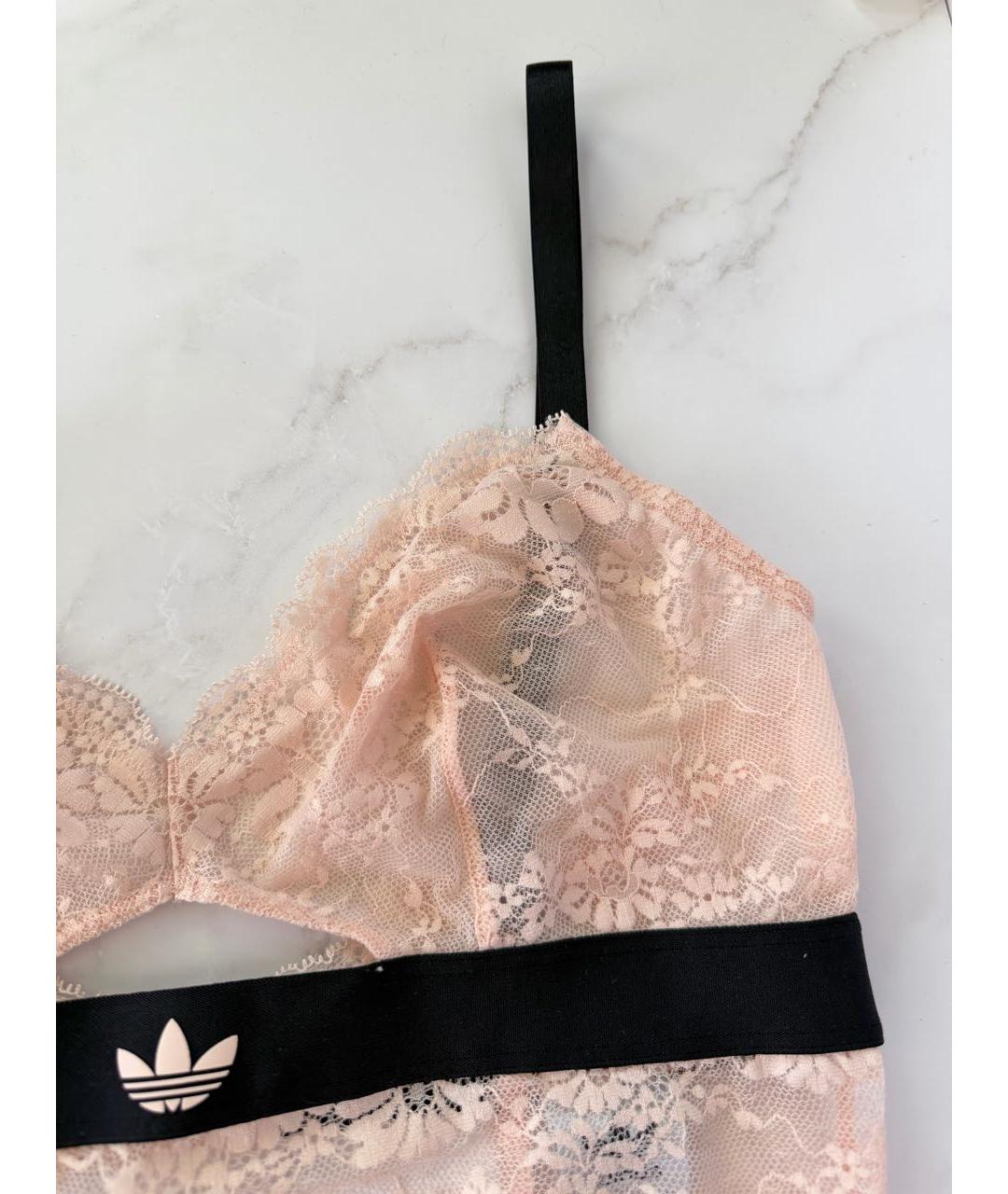 ADIDAS Розовое кружевное боди, фото 4