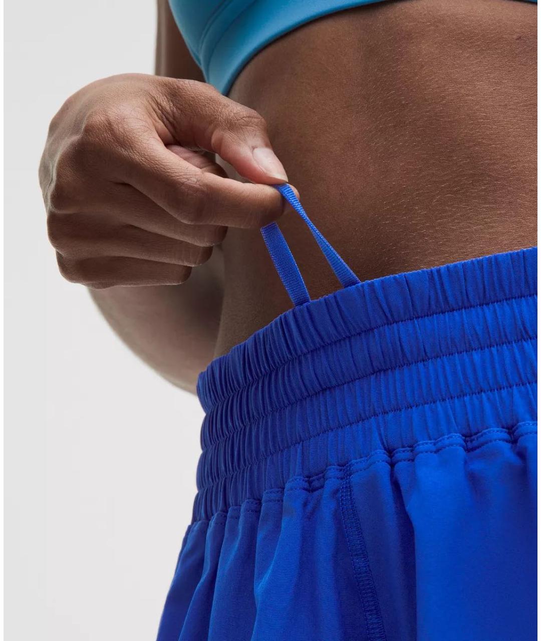Lululemon Синие полиэстеровые спортивные брюки и шорты, фото 5