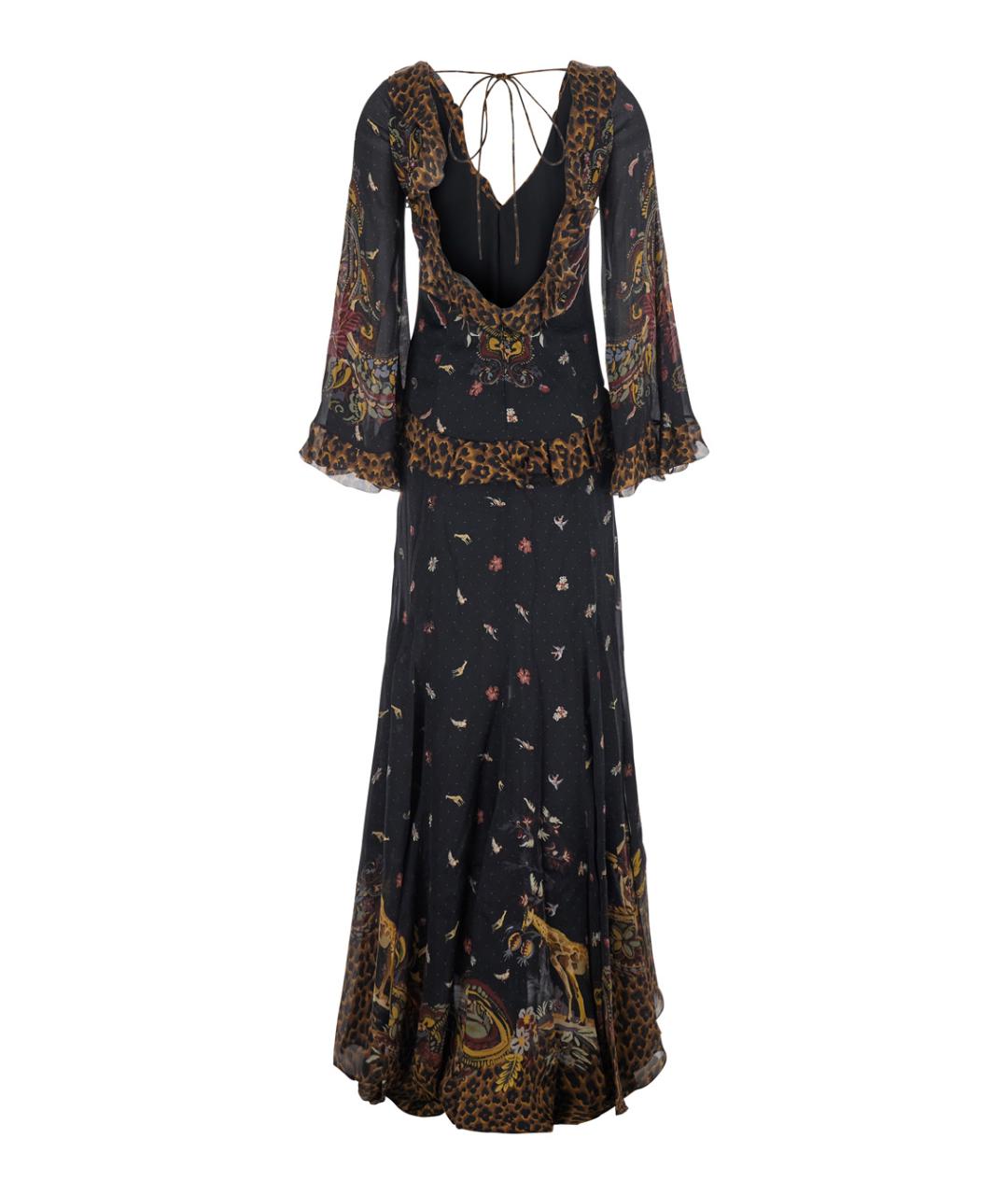 ETRO Коричневое вискозное вечернее платье, фото 1