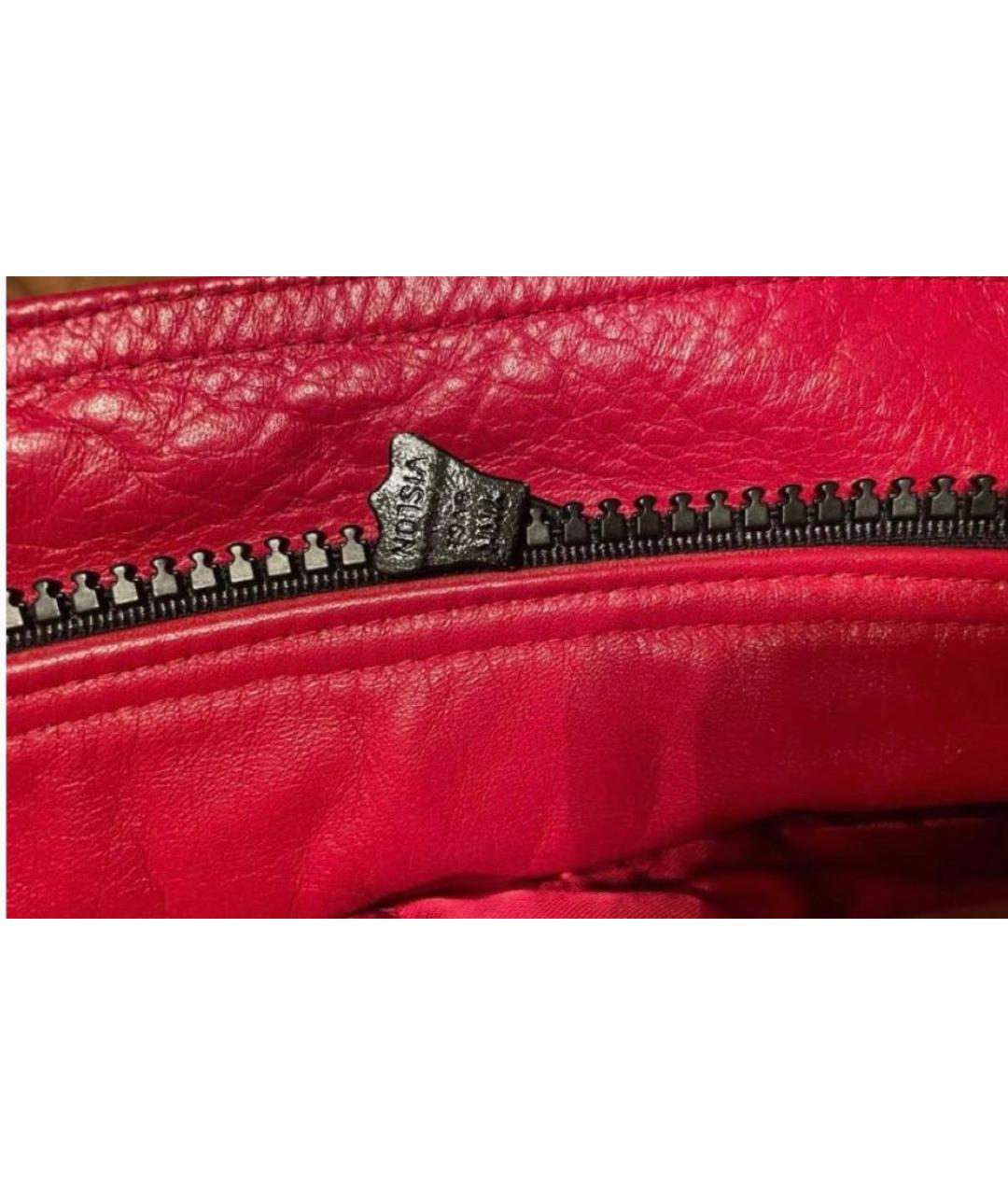BALENCIAGA Красная кожаная куртка, фото 6