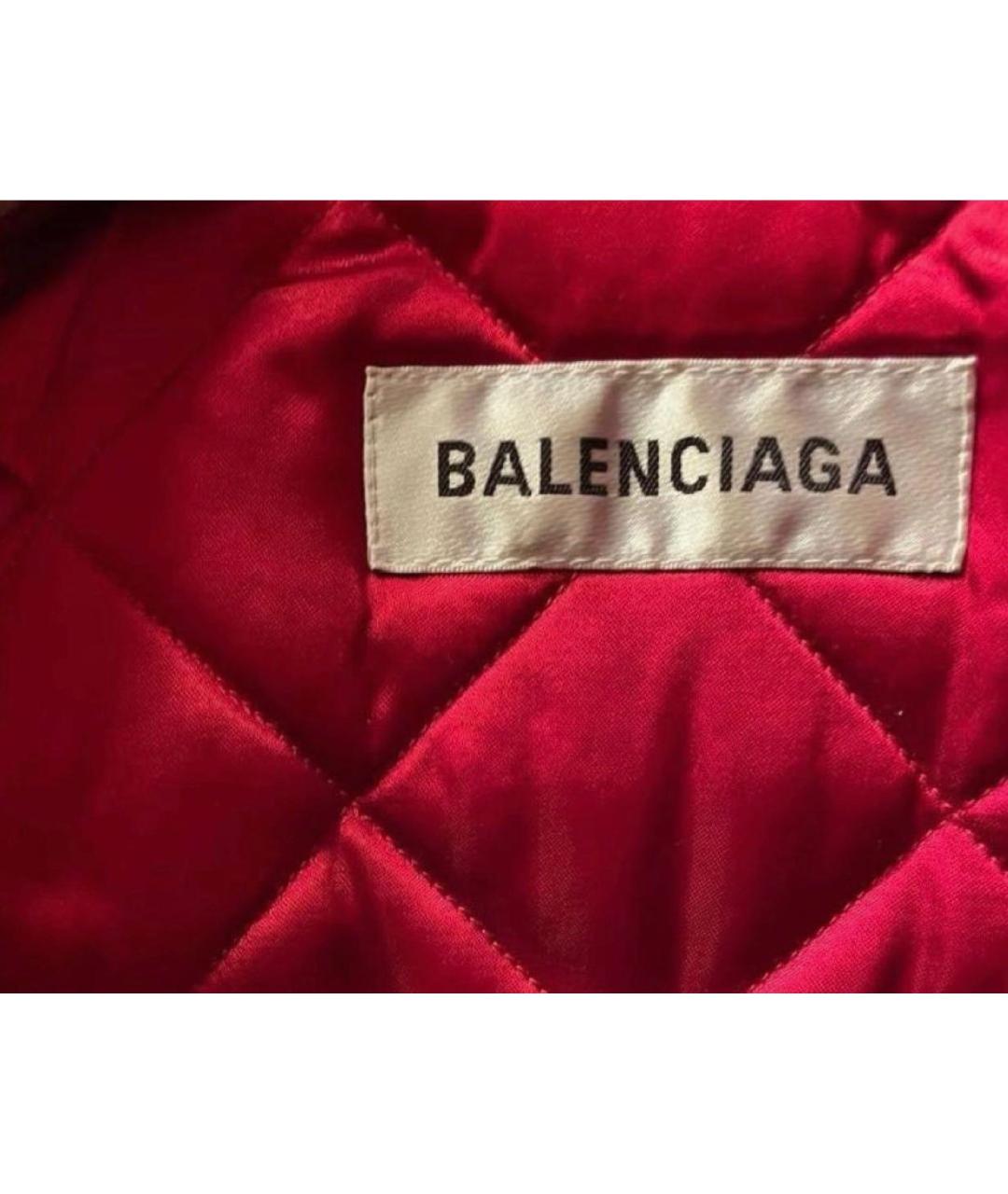 BALENCIAGA Красная кожаная куртка, фото 8