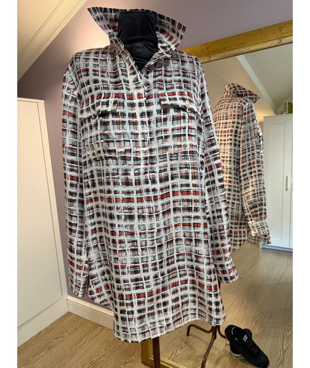 BURBERRY Белая шелковая блузы, фото 6