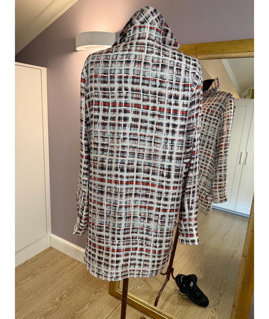 BURBERRY Белая шелковая блузы, фото 2