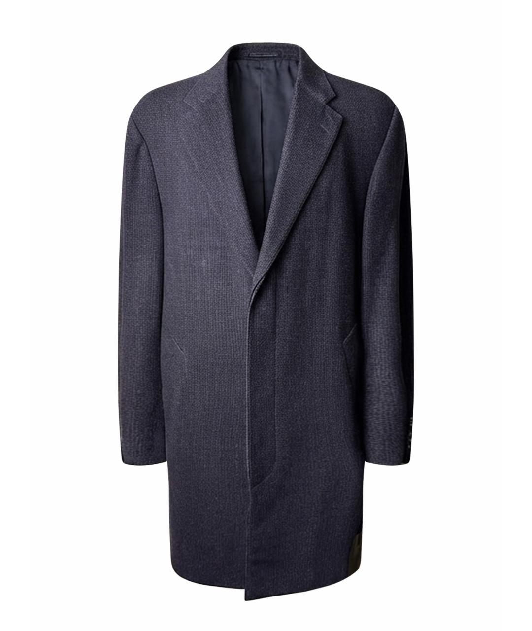 CORNELIANI Антрацитовое кашемировое пальто, фото 1