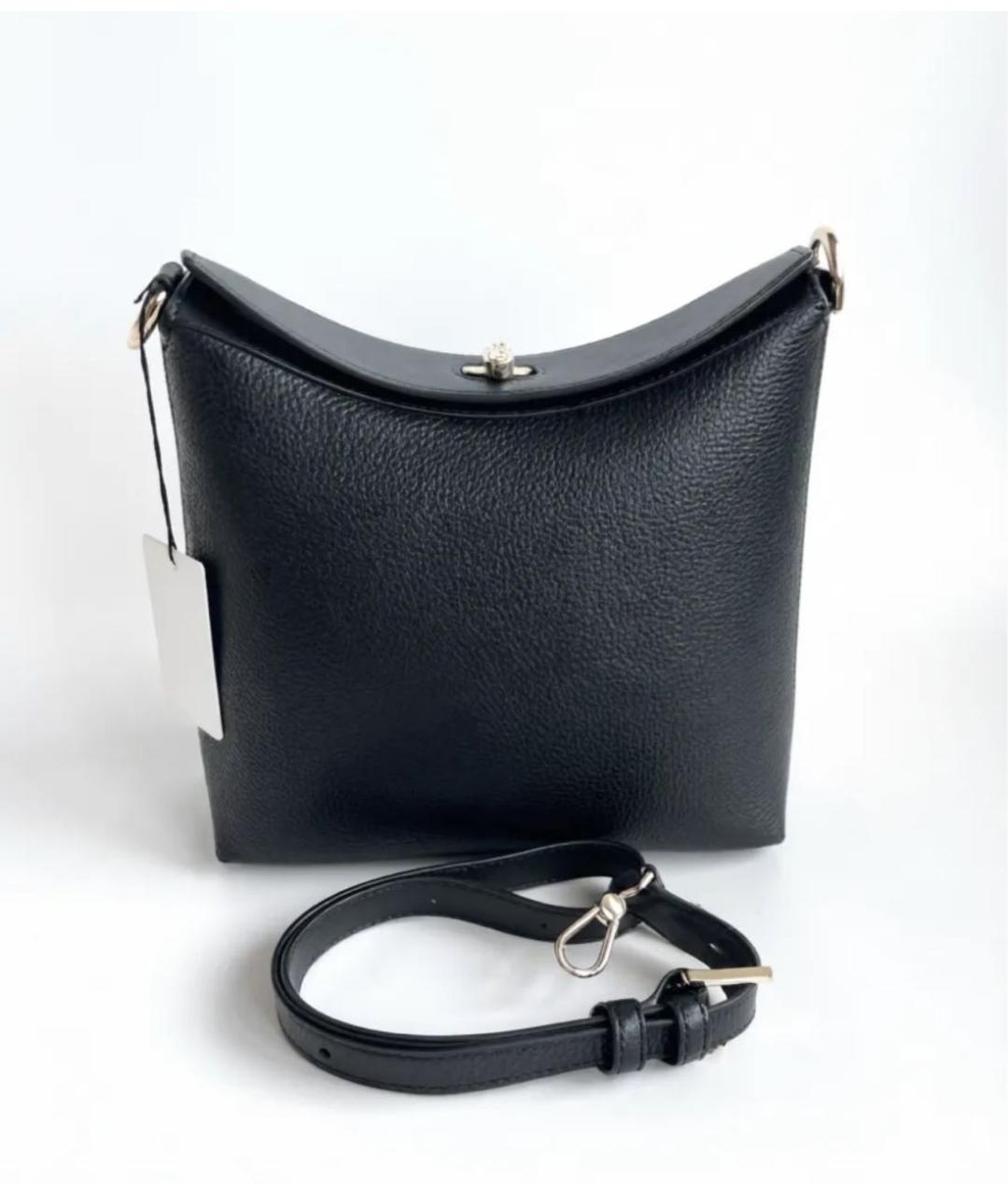 FURLA Черная кожаная сумка через плечо, фото 9