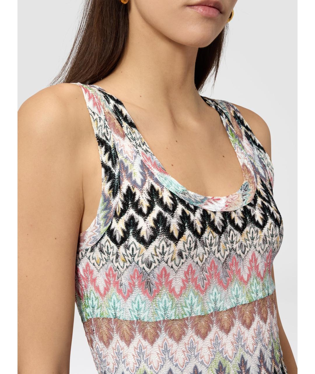 MISSONI Мульти вискозное коктейльное платье, фото 8