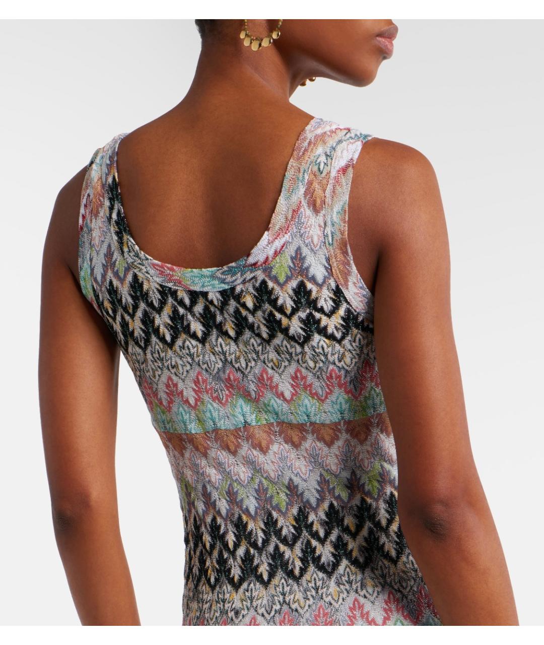 MISSONI Мульти вискозное коктейльное платье, фото 5