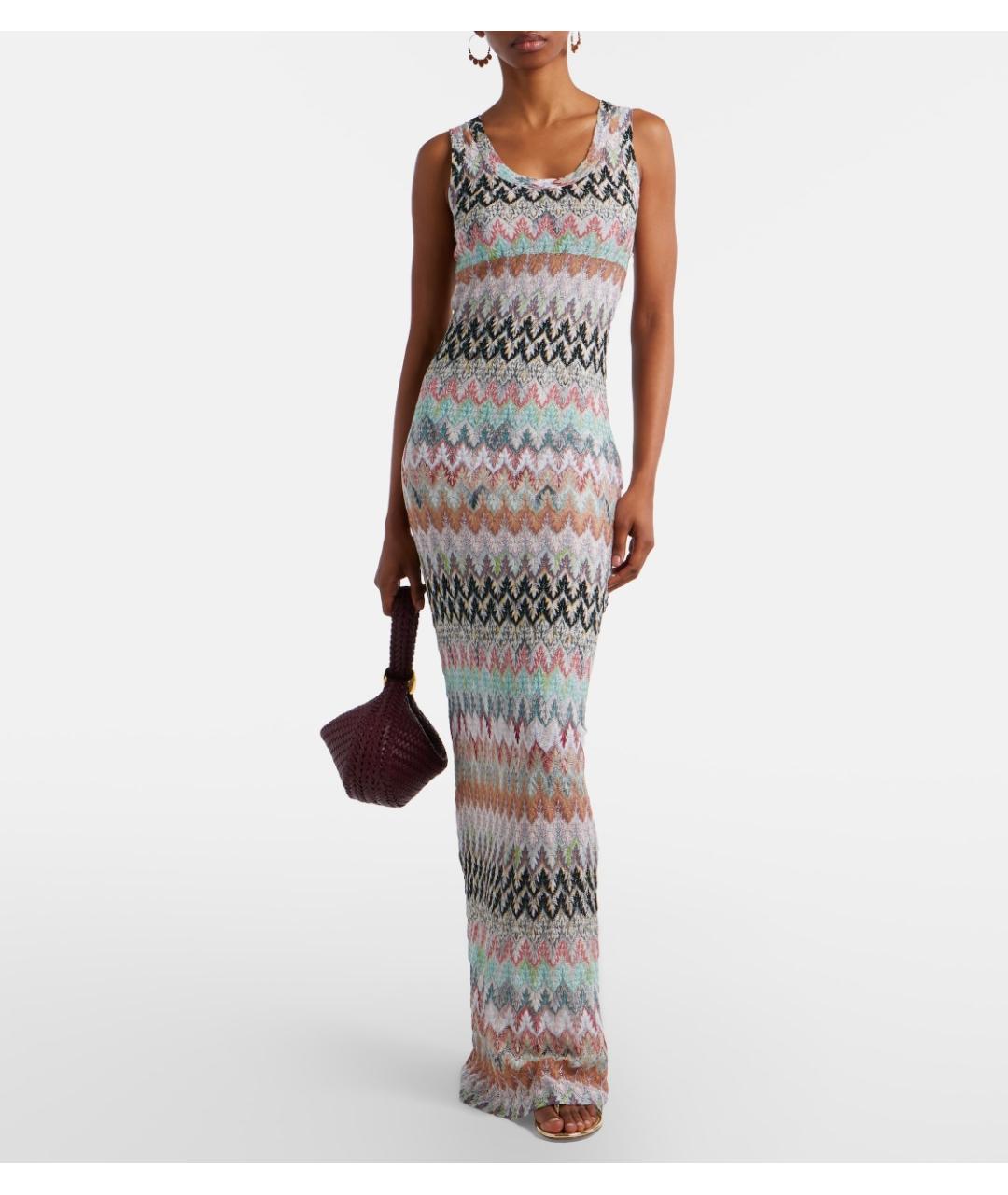 MISSONI Мульти вискозное коктейльное платье, фото 2