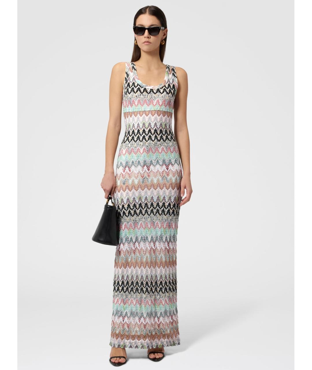 MISSONI Мульти вискозное коктейльное платье, фото 6