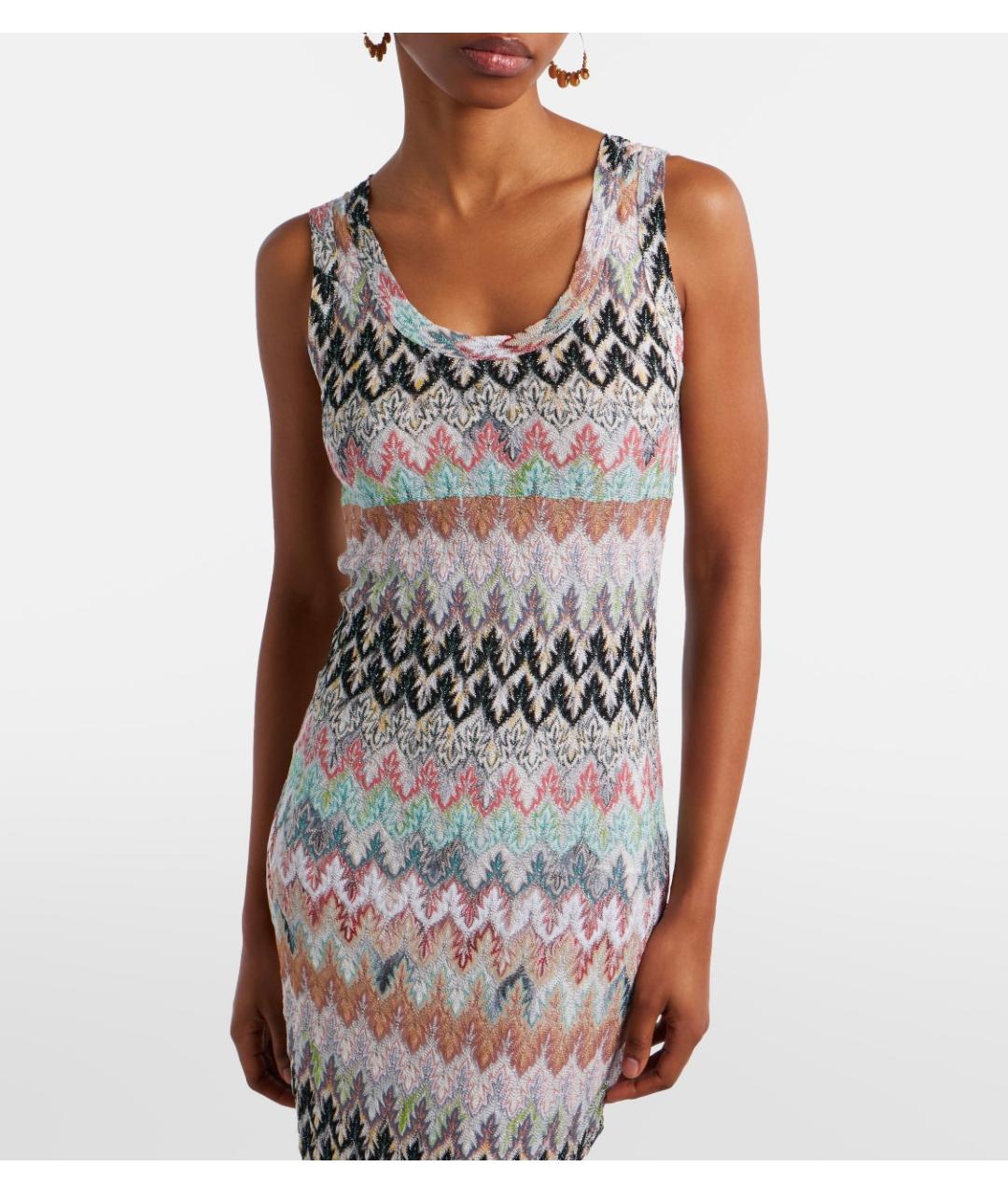 MISSONI Мульти вискозное коктейльное платье, фото 4